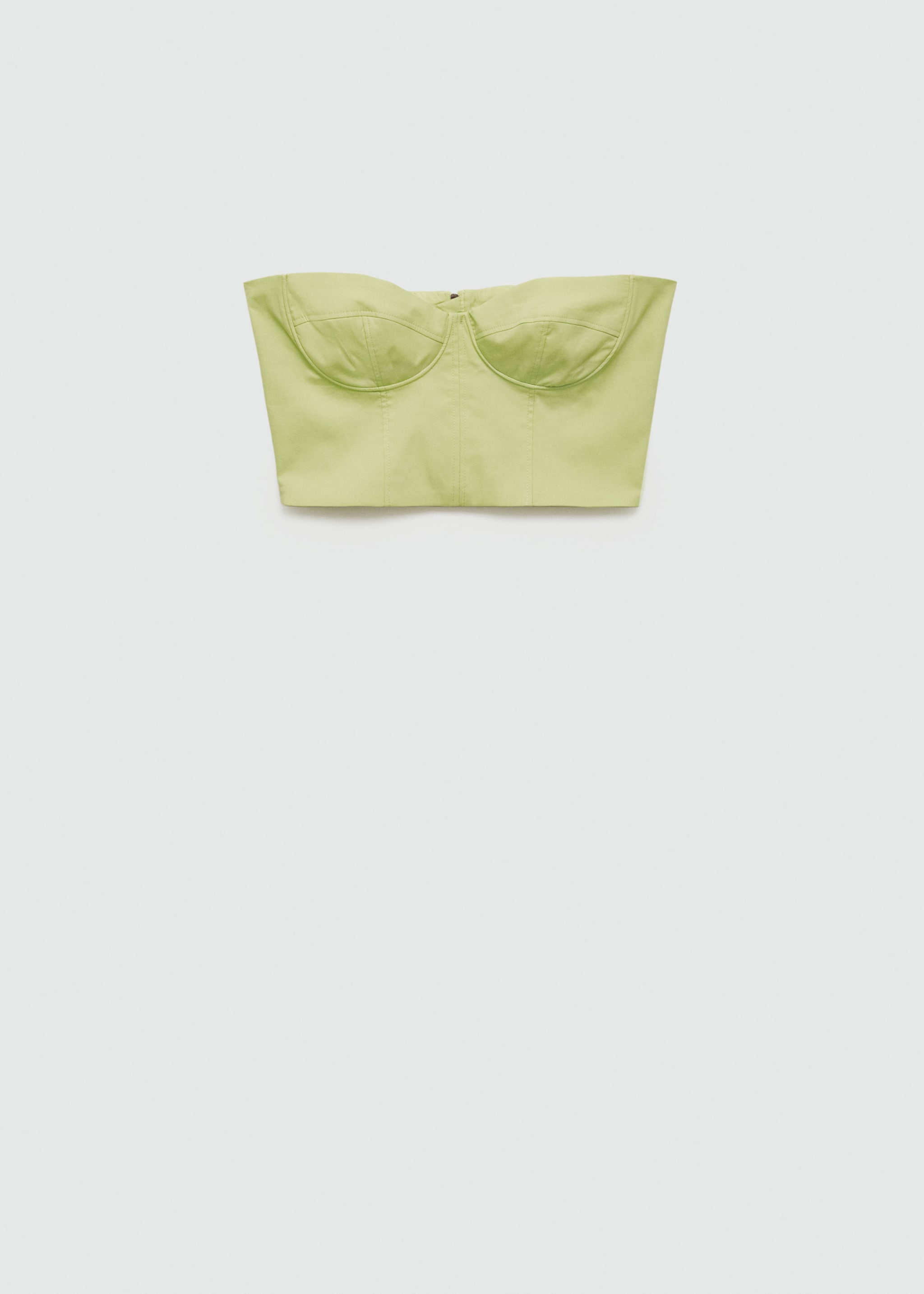 Schulterfreies Crop-Top - Artikel ohne Model