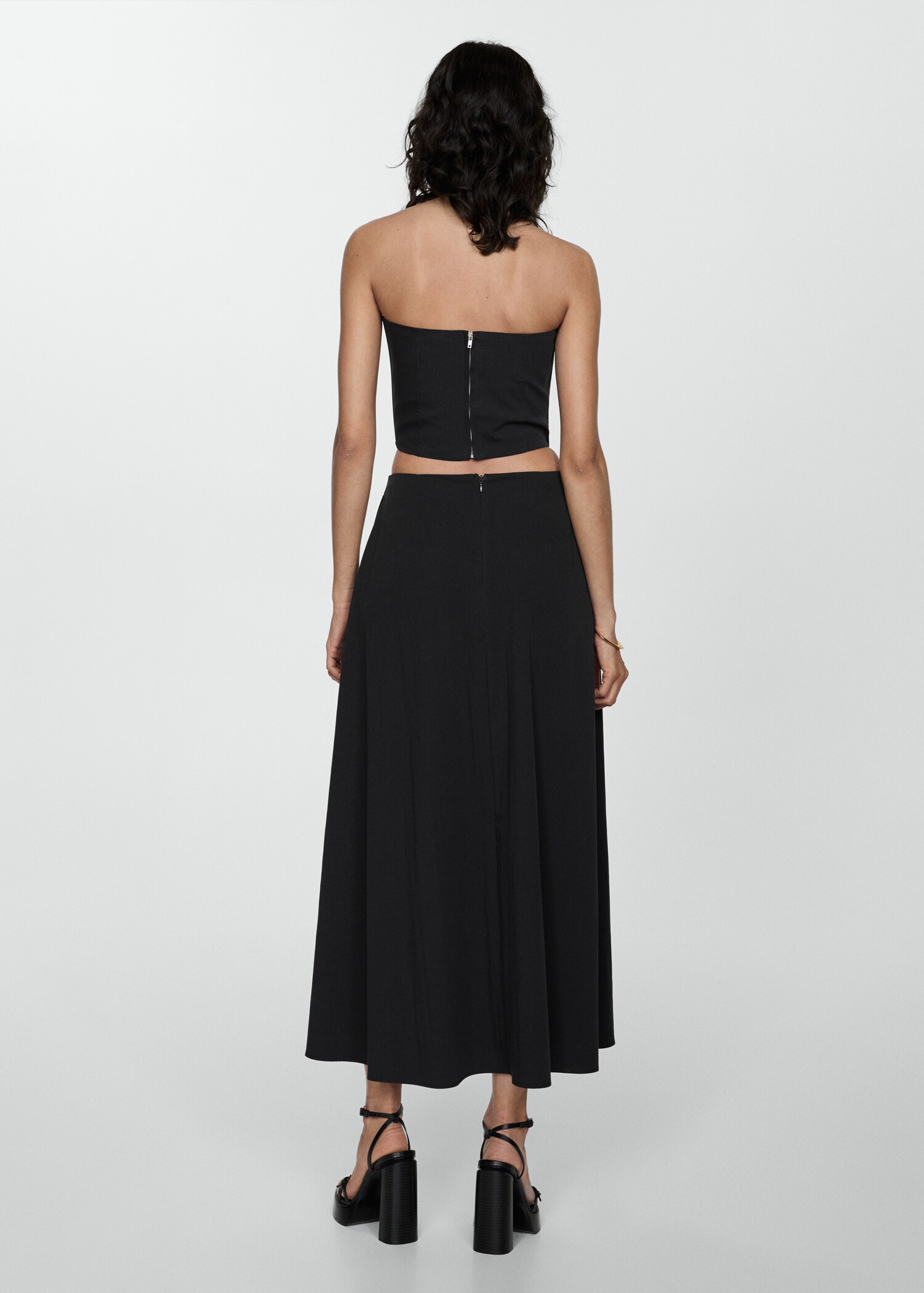 Strapless cropped top - Reverse of the article