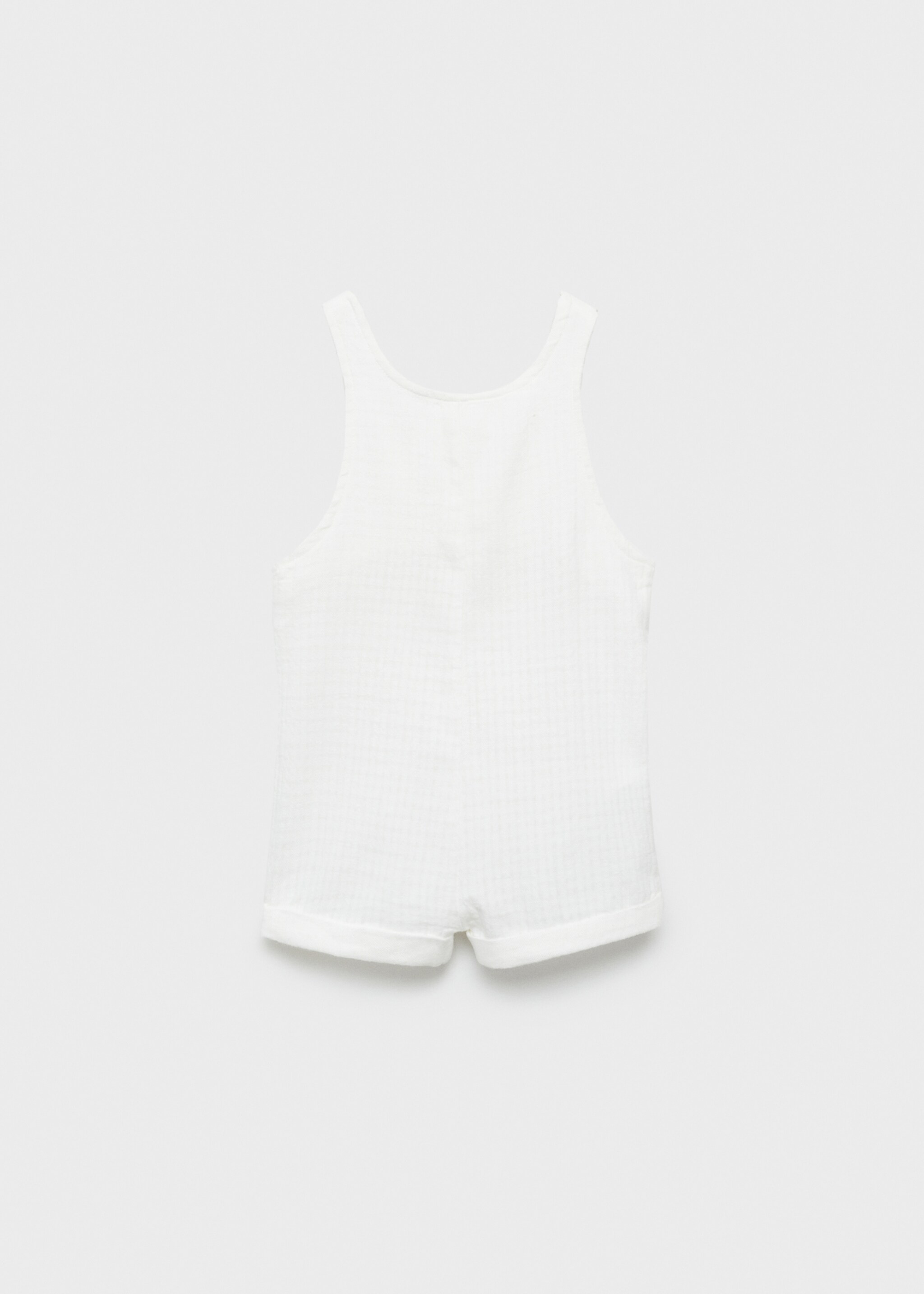 Short cotton dungarees - Reverse of the article