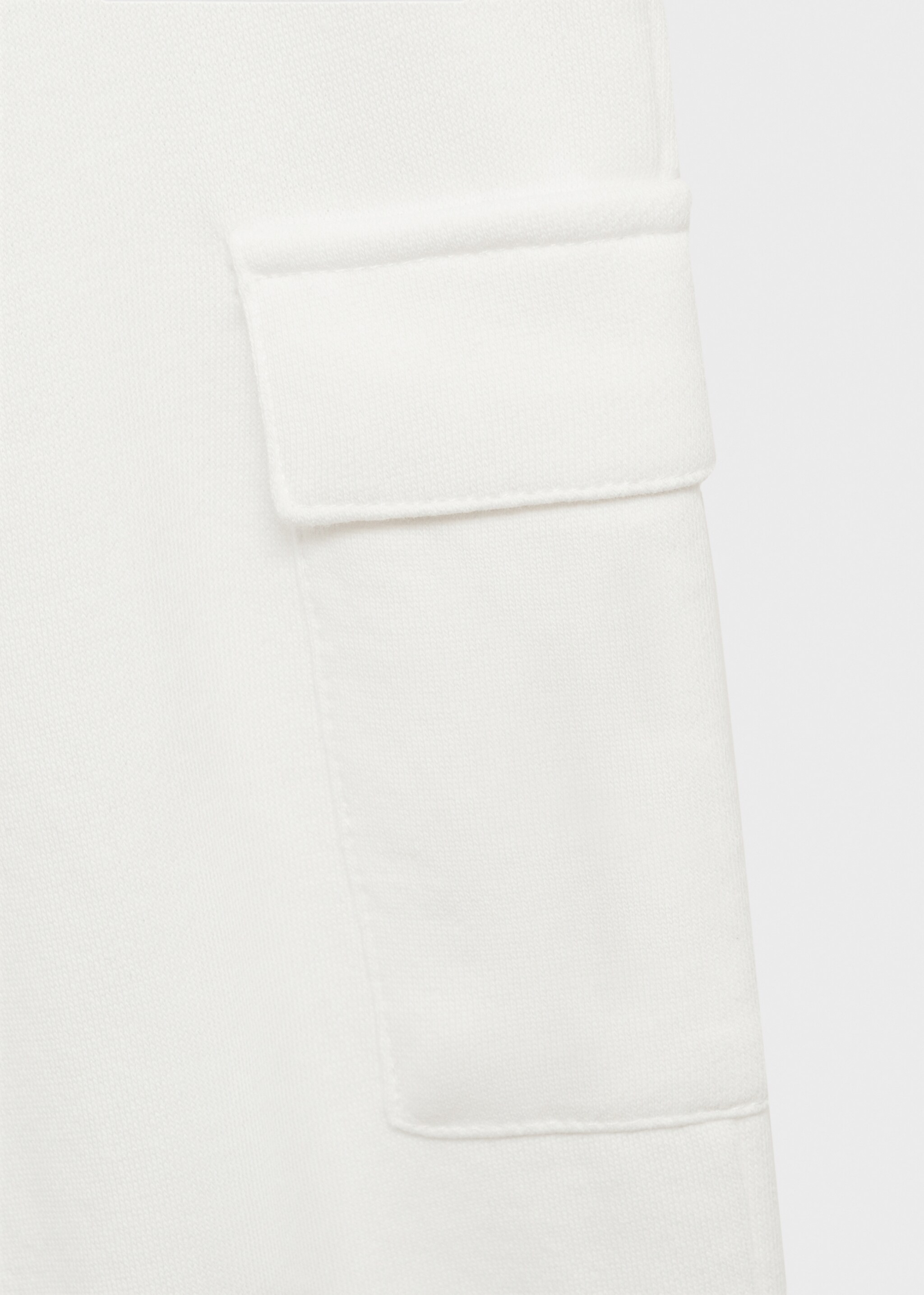 Cotton cargo trousers - Details of the article 8, Off White. Ref: 77080386-00.