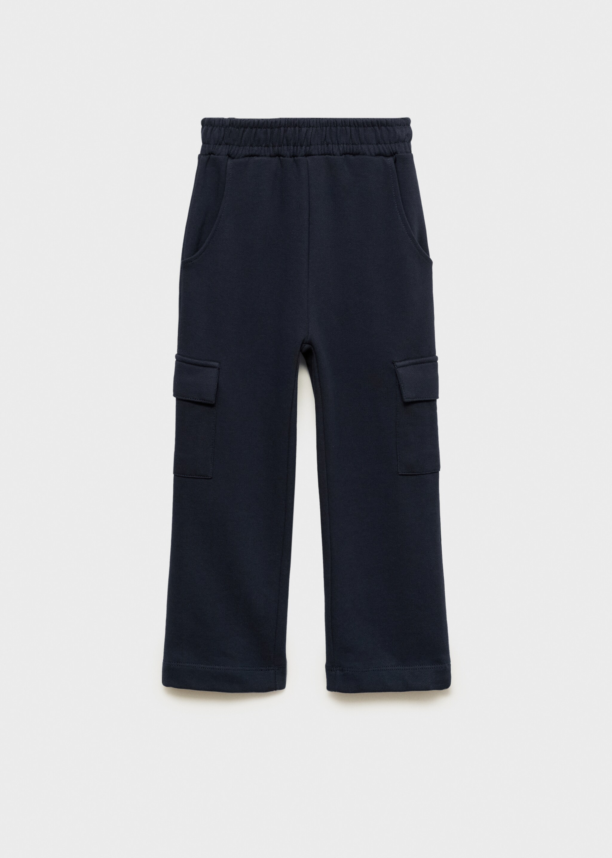 Cotton cargo trousers - Article without model, Dark Navy. Ref: 77080386-00.