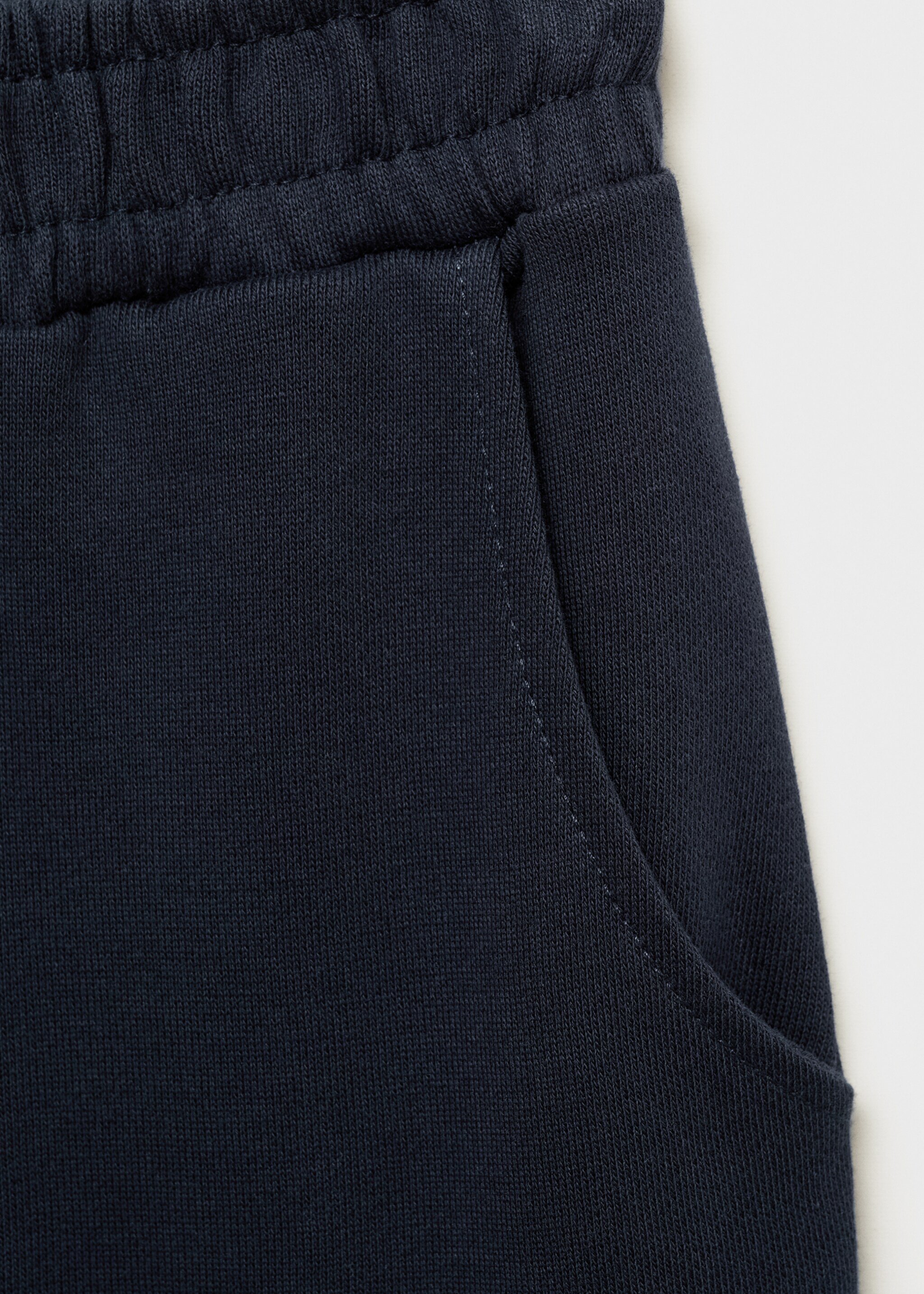 Cotton cargo trousers - Details of the article 0, Dark Navy. Ref: 77080386-00.