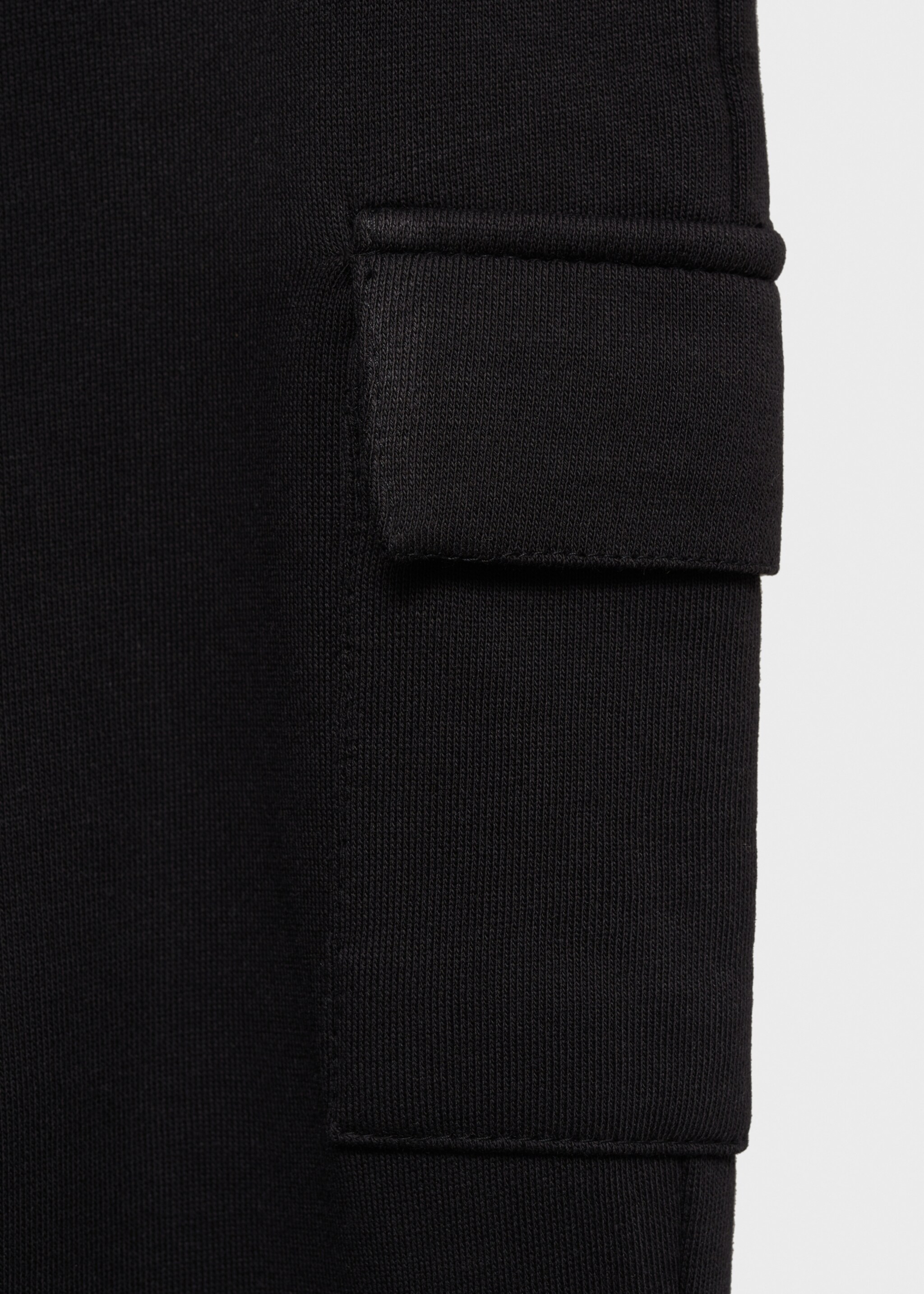 Pantalon cargo coton - Détail de l'article 0, Noir. Ref: 77080386-00.