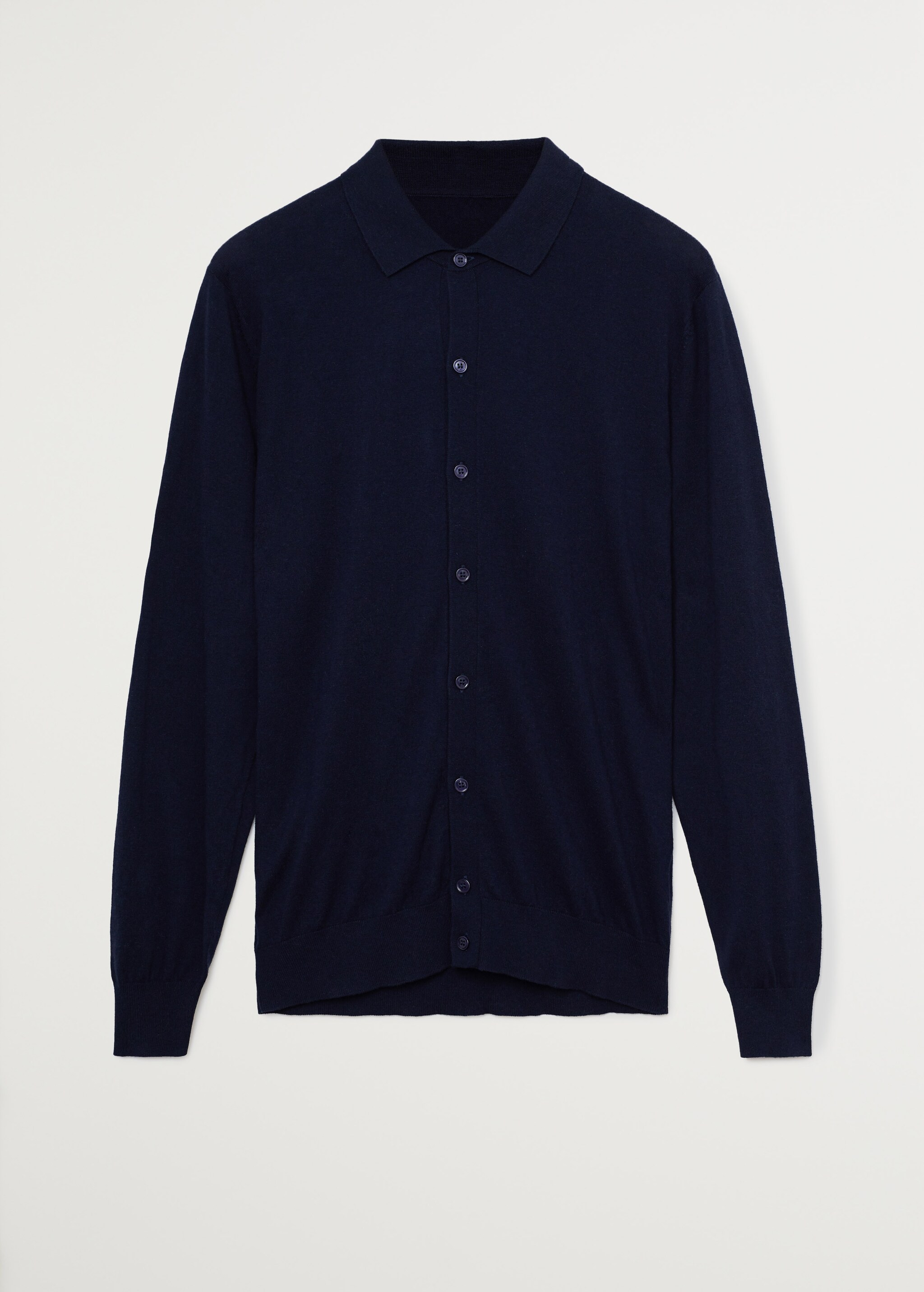 Braided knit polo shirt - Article without model