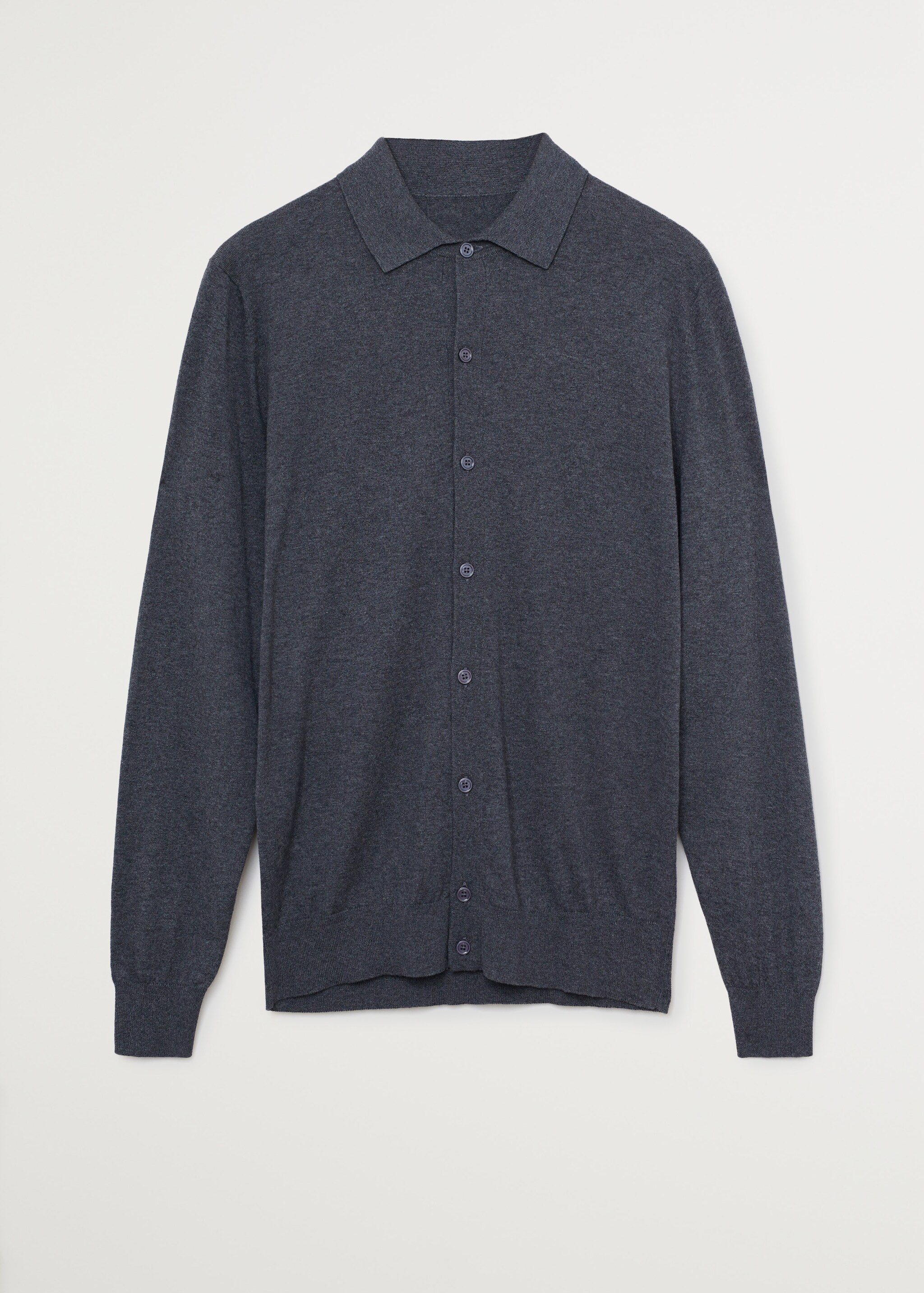 Braided knit polo shirt - Article without model