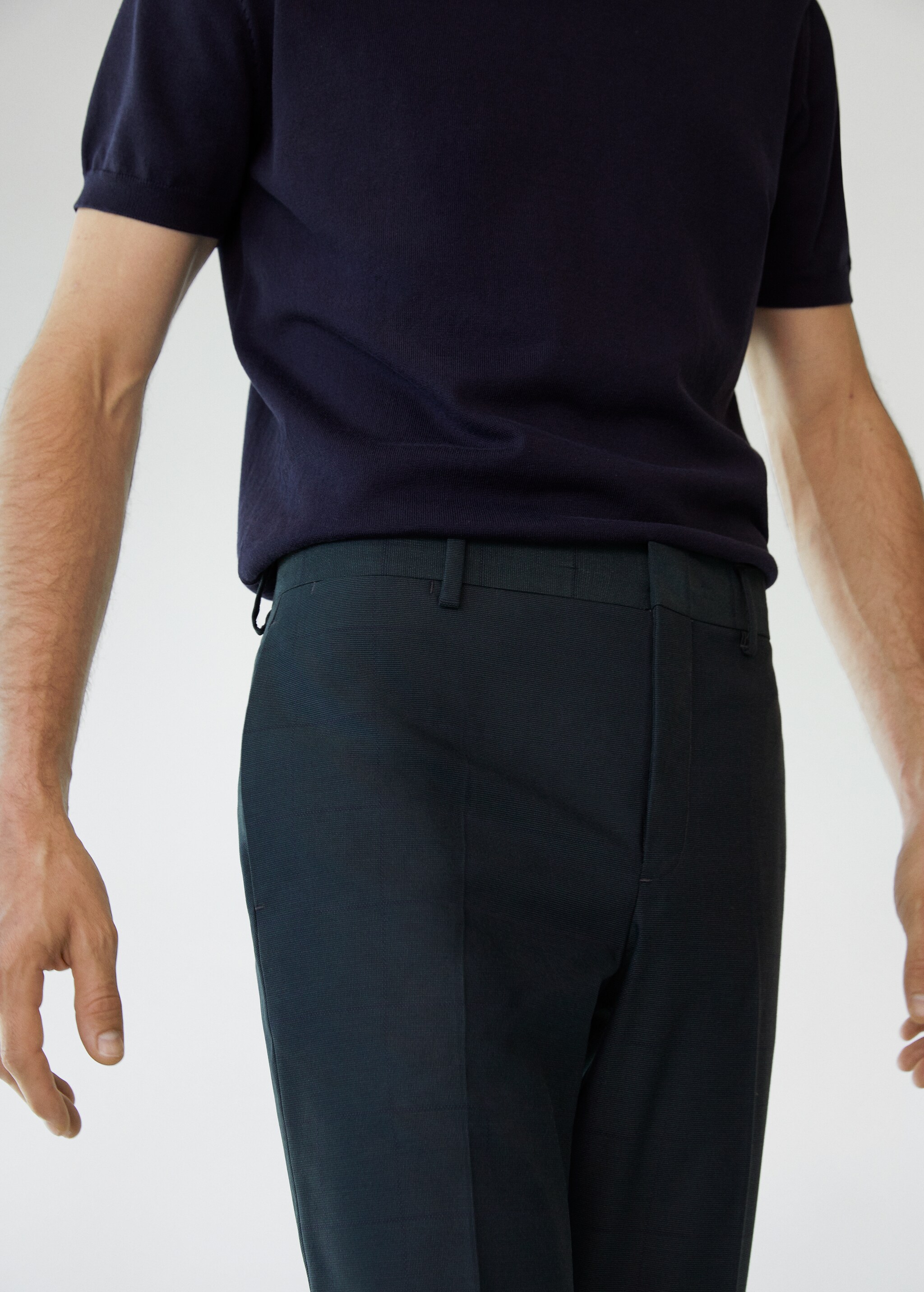 Super slim fit suit trousers - Details of the article 1
