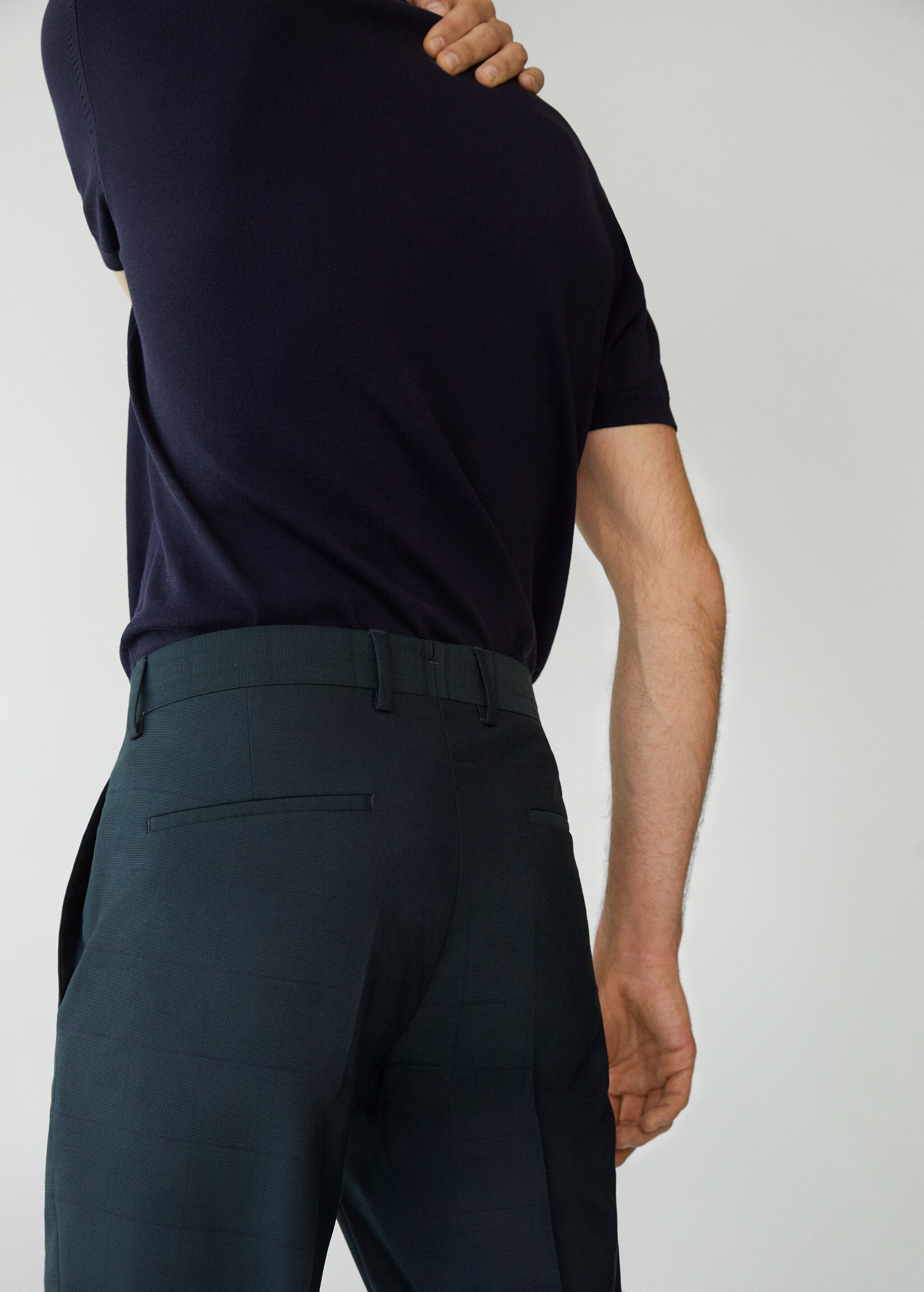 Super slim fit suit trousers - Details of the article 3