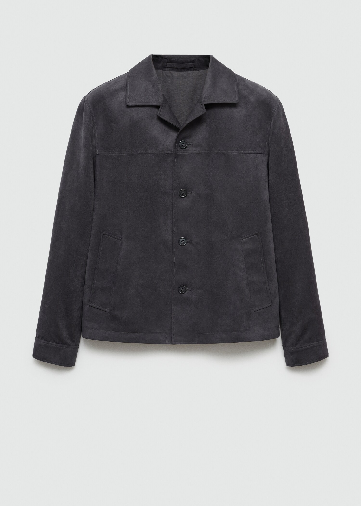 Suede leather-effect jacket - Article without model