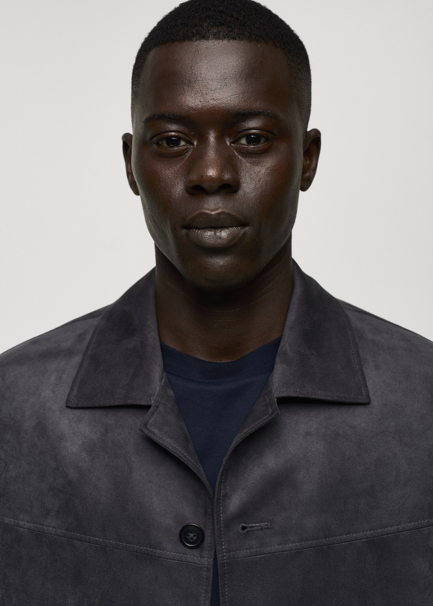 Suede leather-effect jacket - Details of the article 1