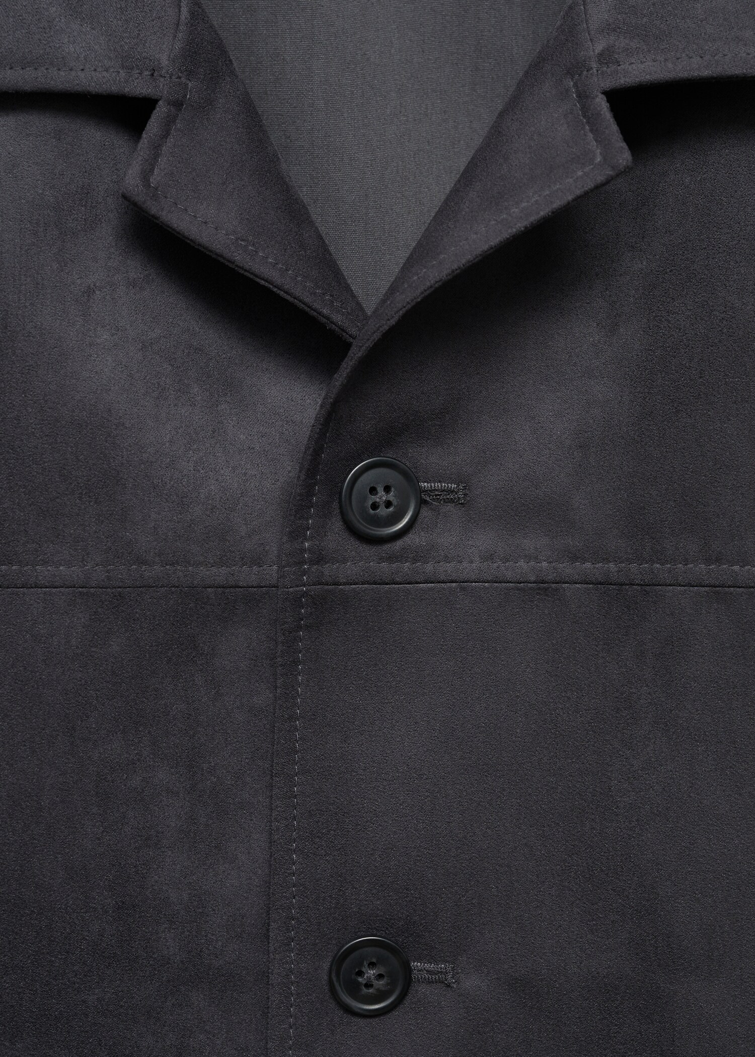 Suede leather-effect jacket - Details of the article 8