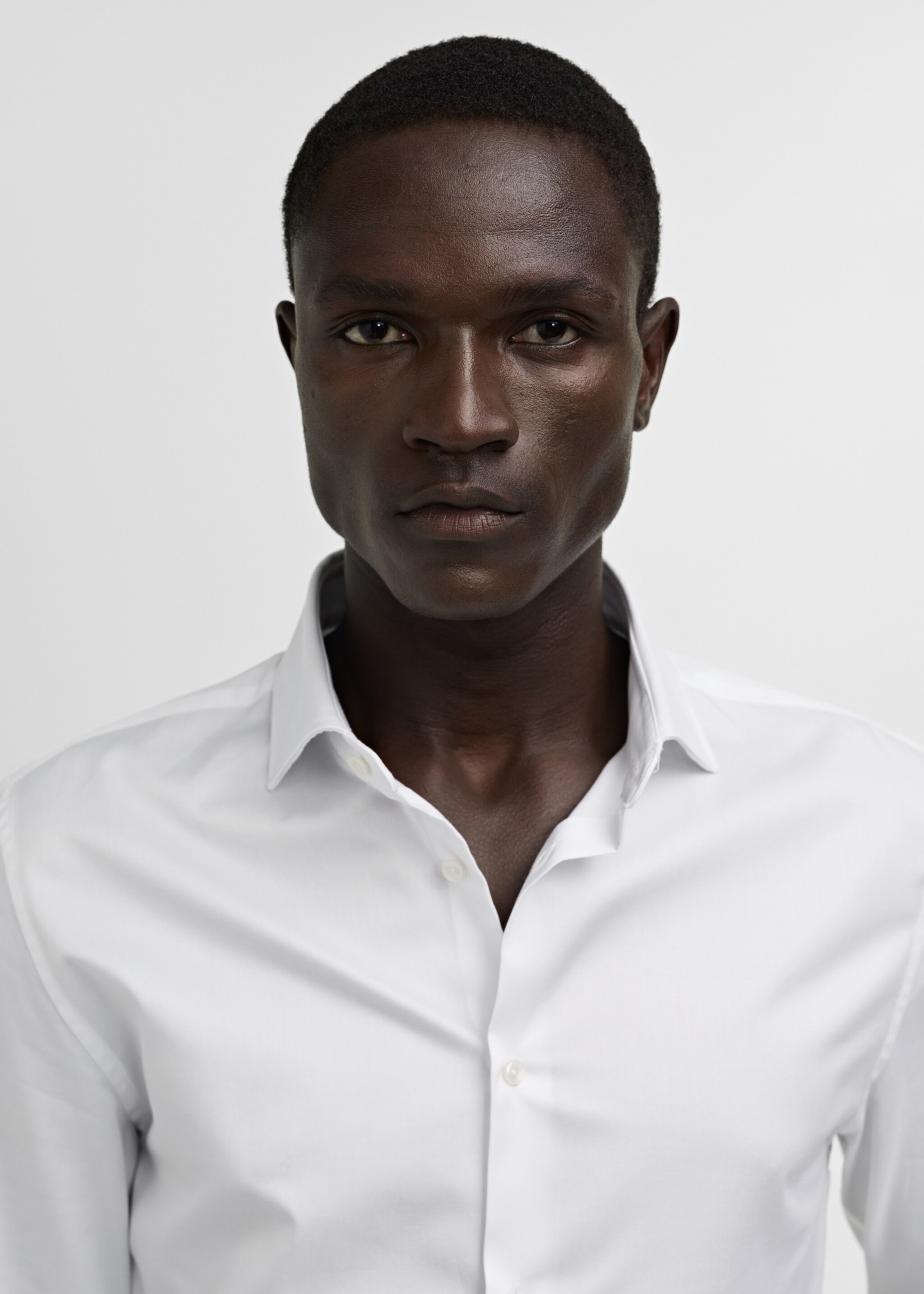 Camisa gemelos traje slim fit tejido twill - Detalle del artículo 1