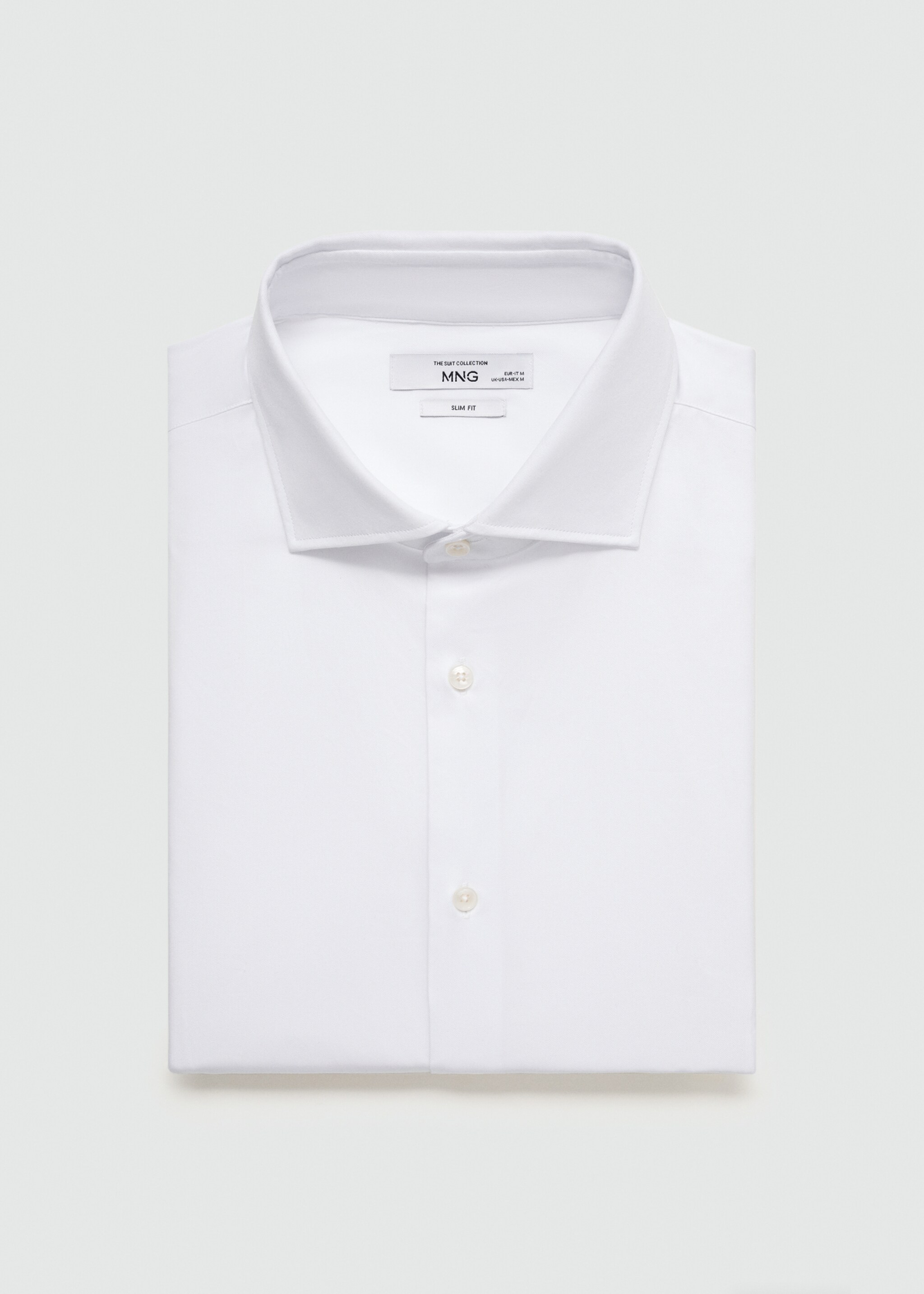 Camisa gemelos traje slim fit tejido twill - Detalle del artículo 8