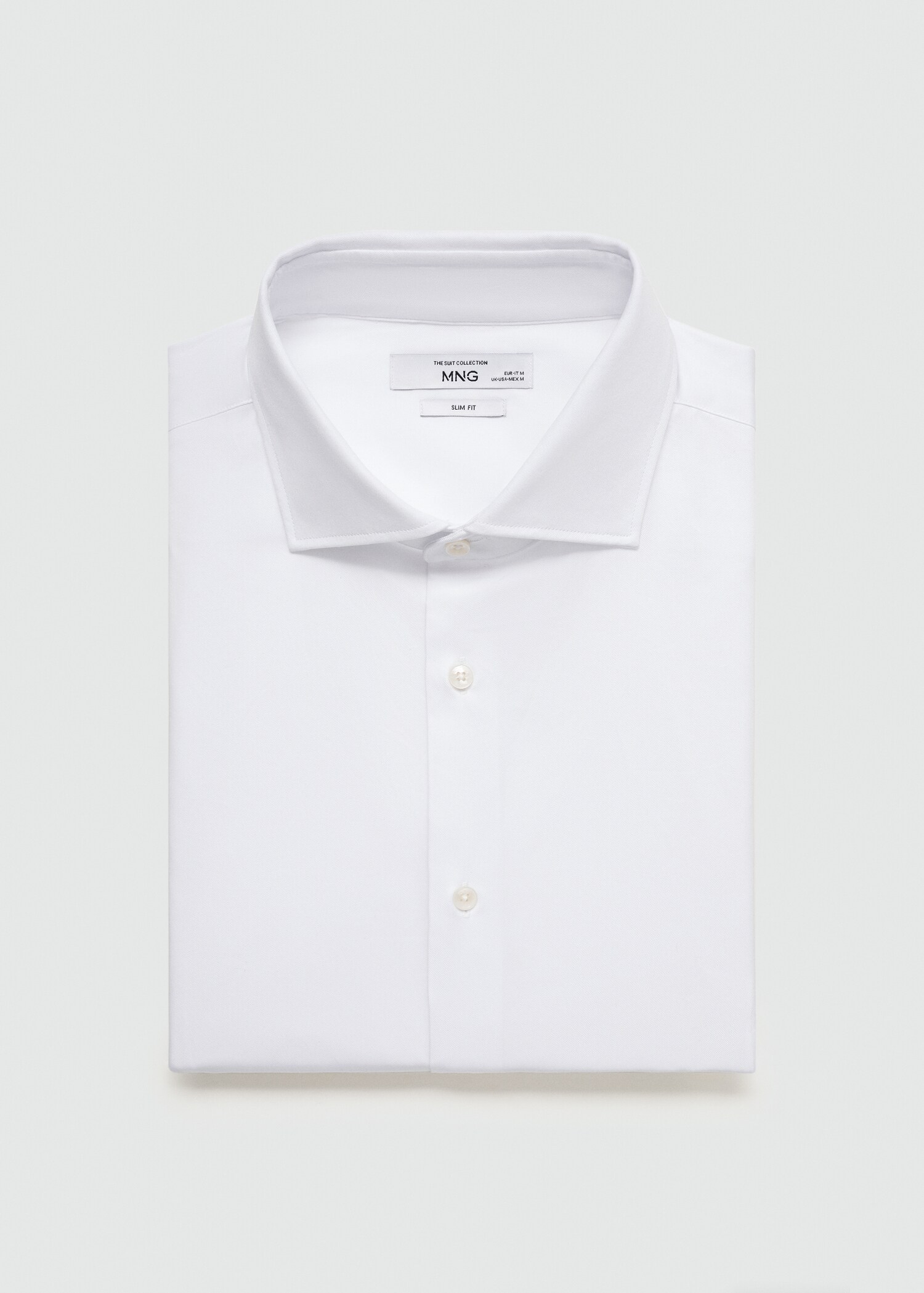 Camisa gemelos traje slim fit tejido twill - Detalle del artículo 8