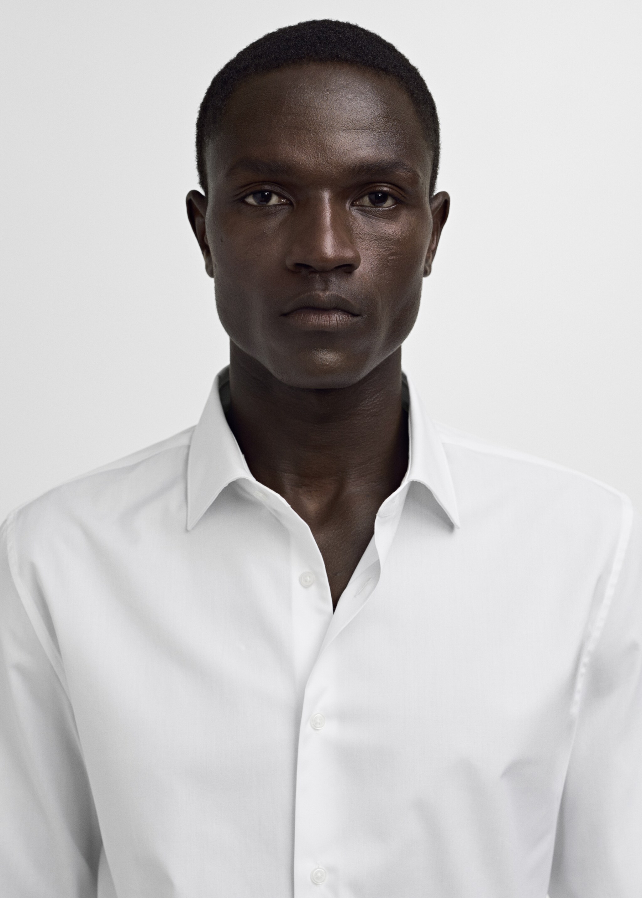 Camisa traje slim fit algodón popelín - Detalle del artículo 1