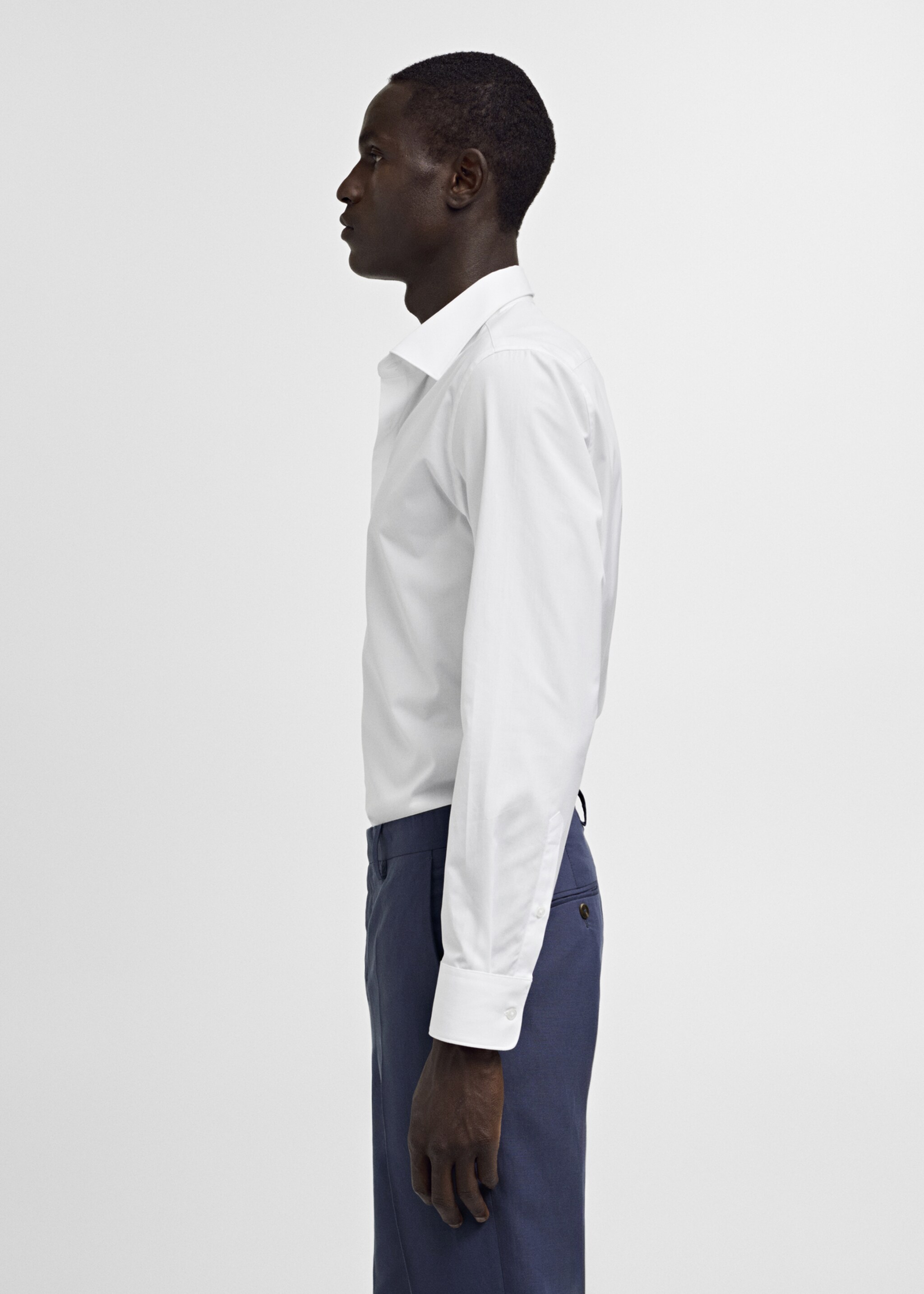 Camisa traje slim fit algodón popelín - Detalle del artículo 2