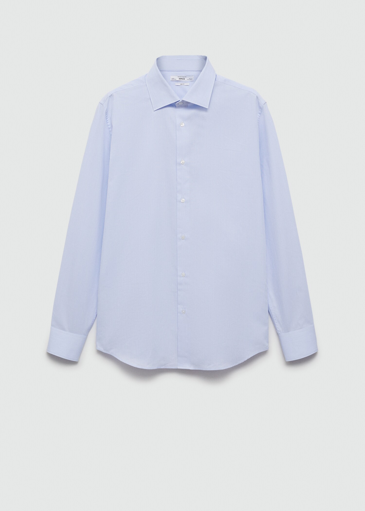 Camisa vestit slim fit cotó popelín - Article sense model
