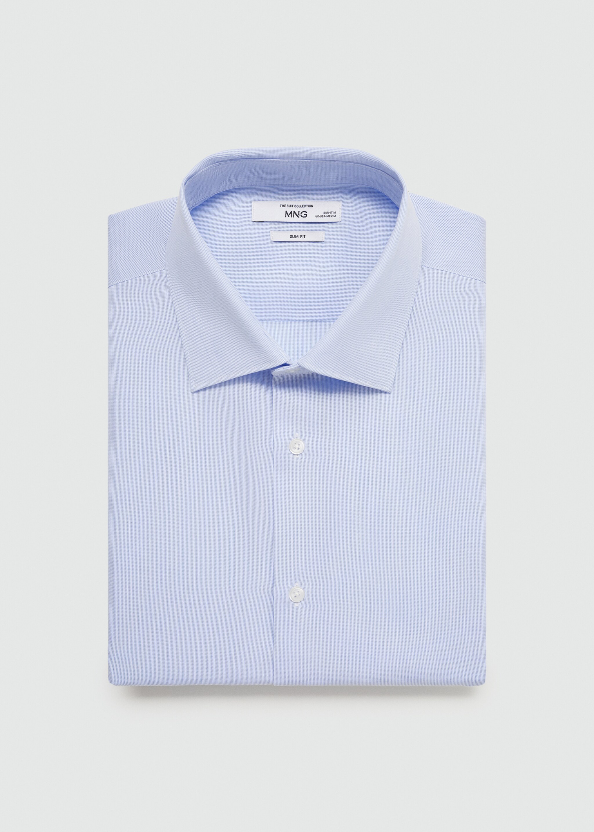 Camisa traje slim fit algodón popelín - Detalle del artículo 8