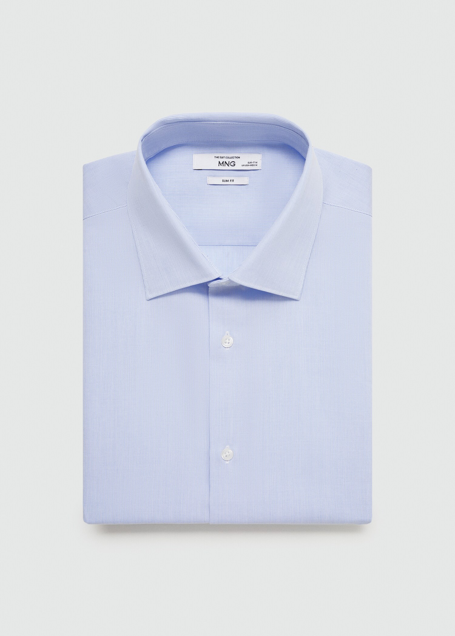 Camisa vestit slim fit cotó popelín - Detall de l'article 8