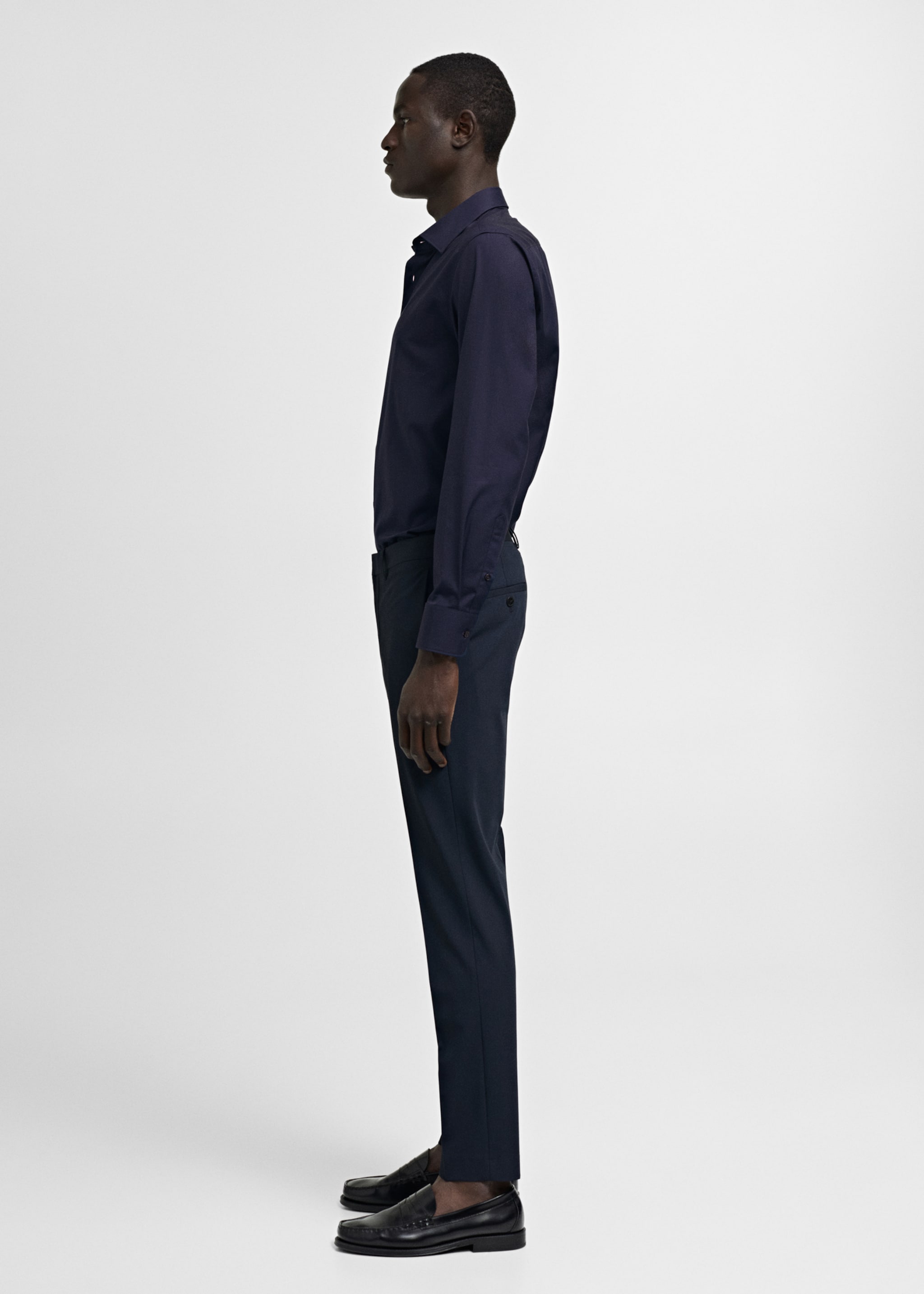 Camisa traje slim fit algodón popelín - Detalle del artículo 2