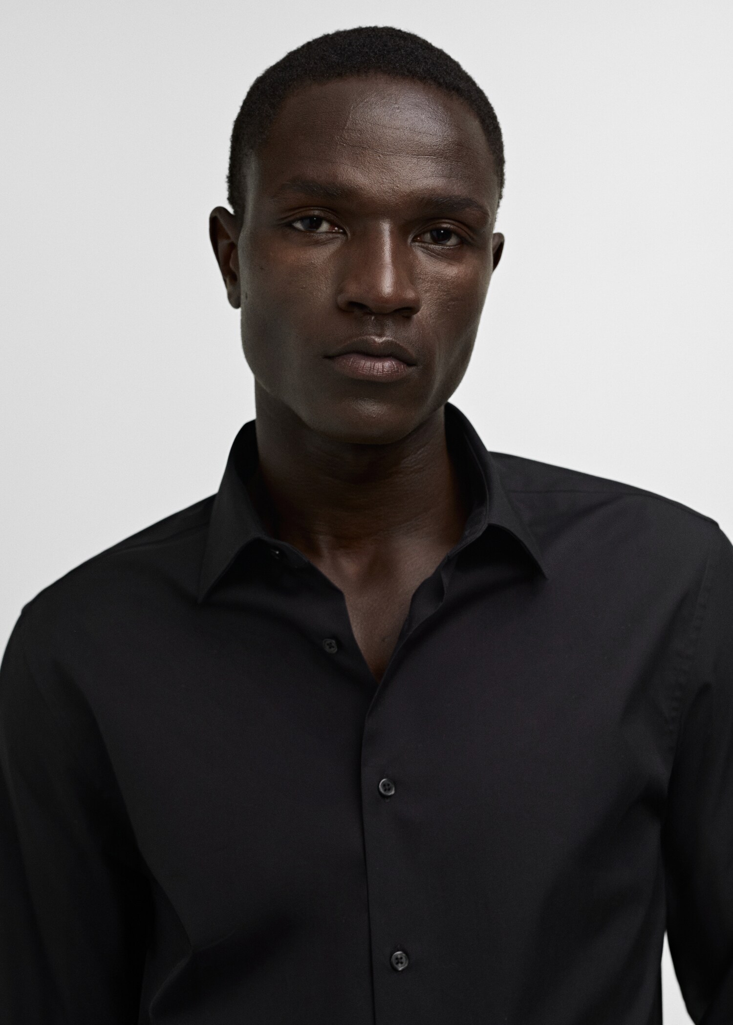 Camisa traje slim fit algodón popelín - Detalle del artículo 1