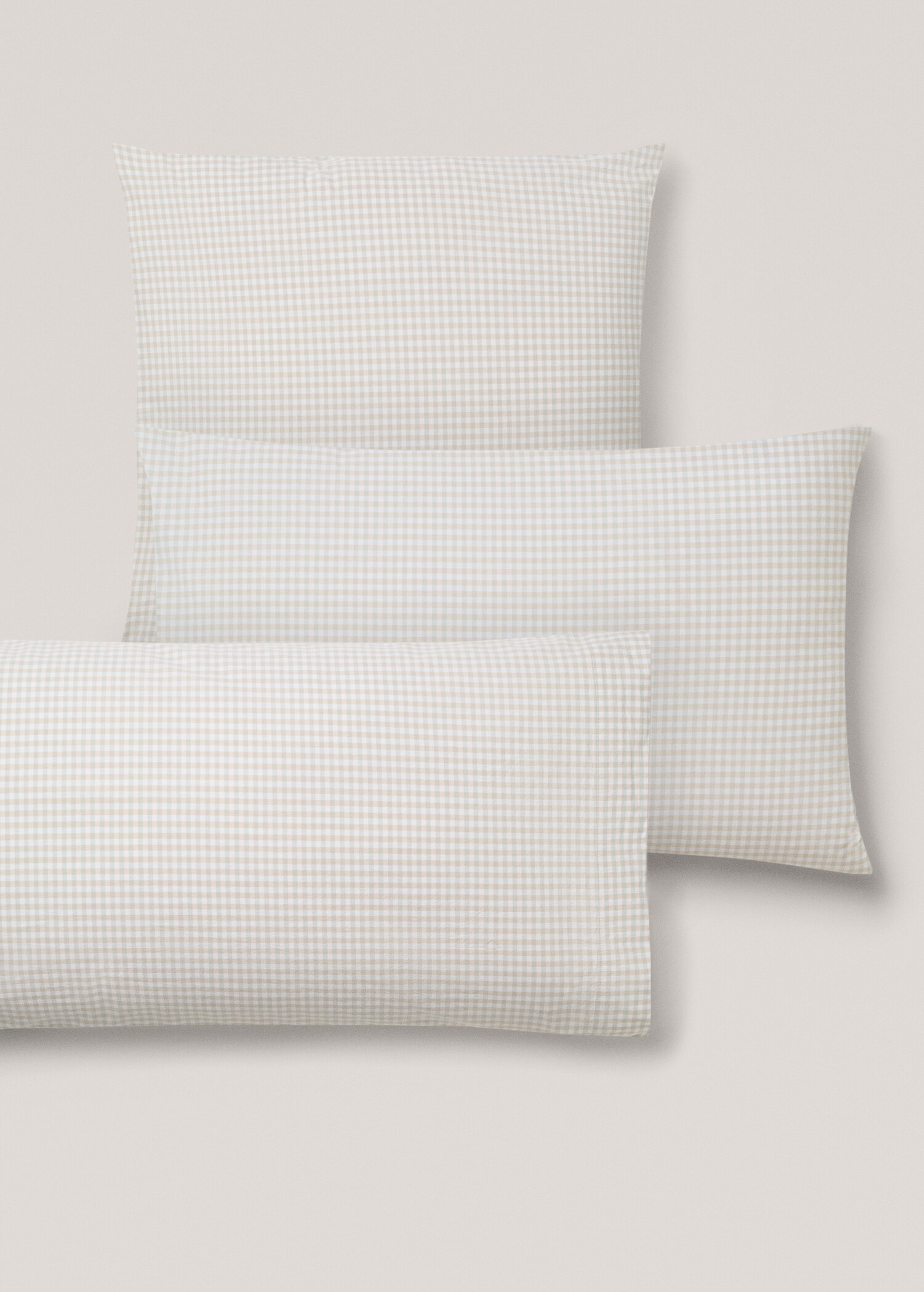Vichy printed pillowcase 50X75cm - Details of the article 4