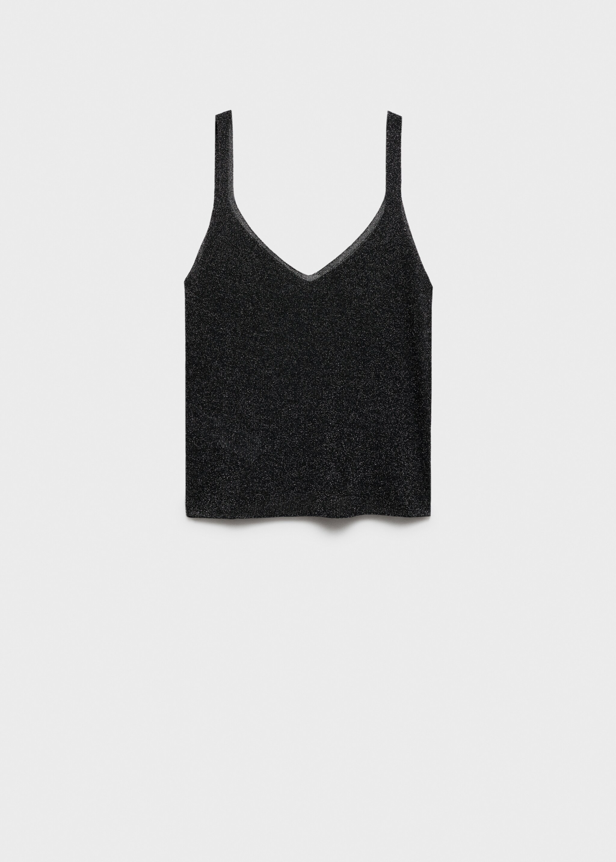 Top maille Lurex - Article sans modèle, Noir. Ref: 77080578-00.