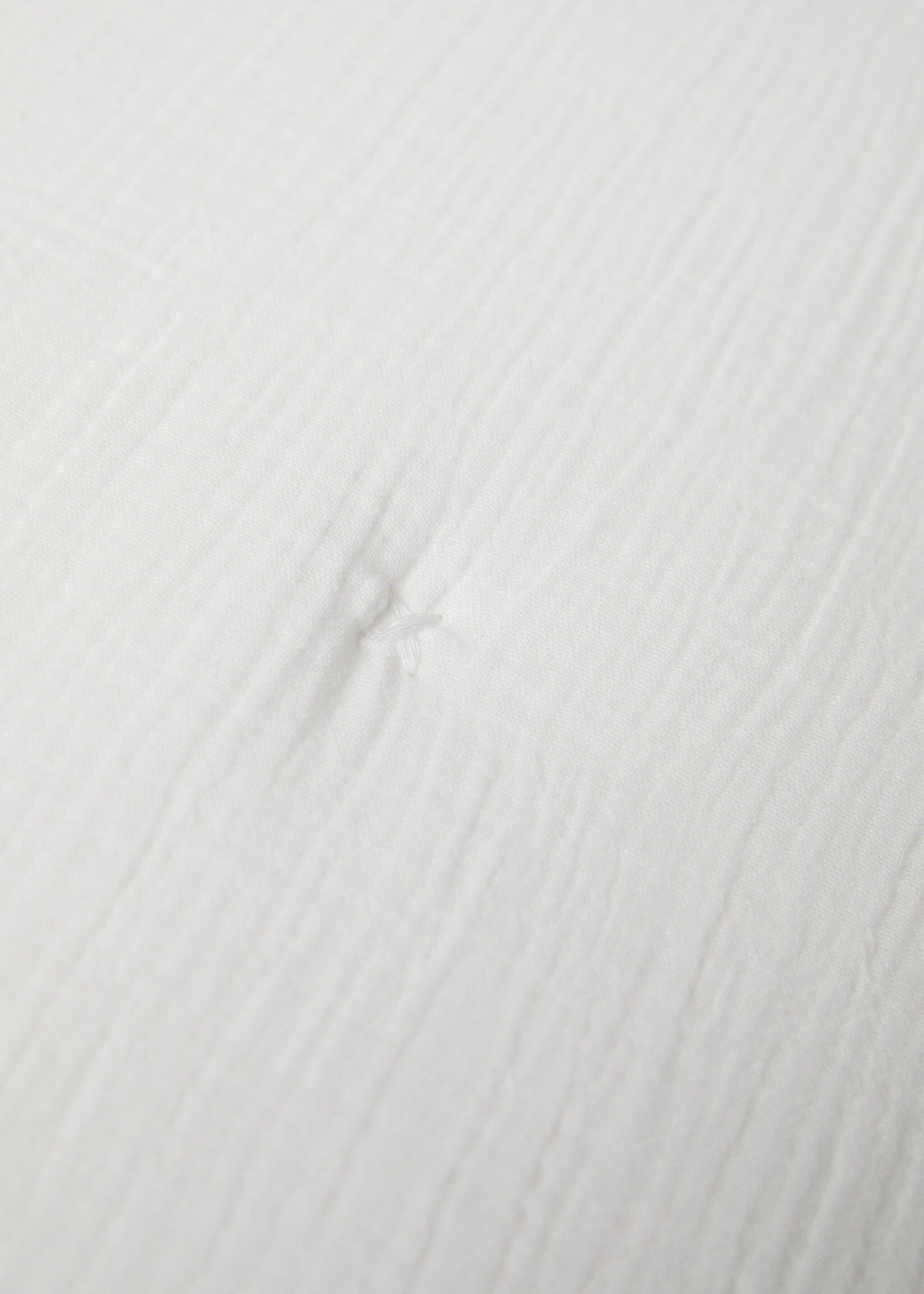 Vadderat kuddfodral i bomull - Detaljer om artikeln 2, Vit. Ref: 77080580-00.