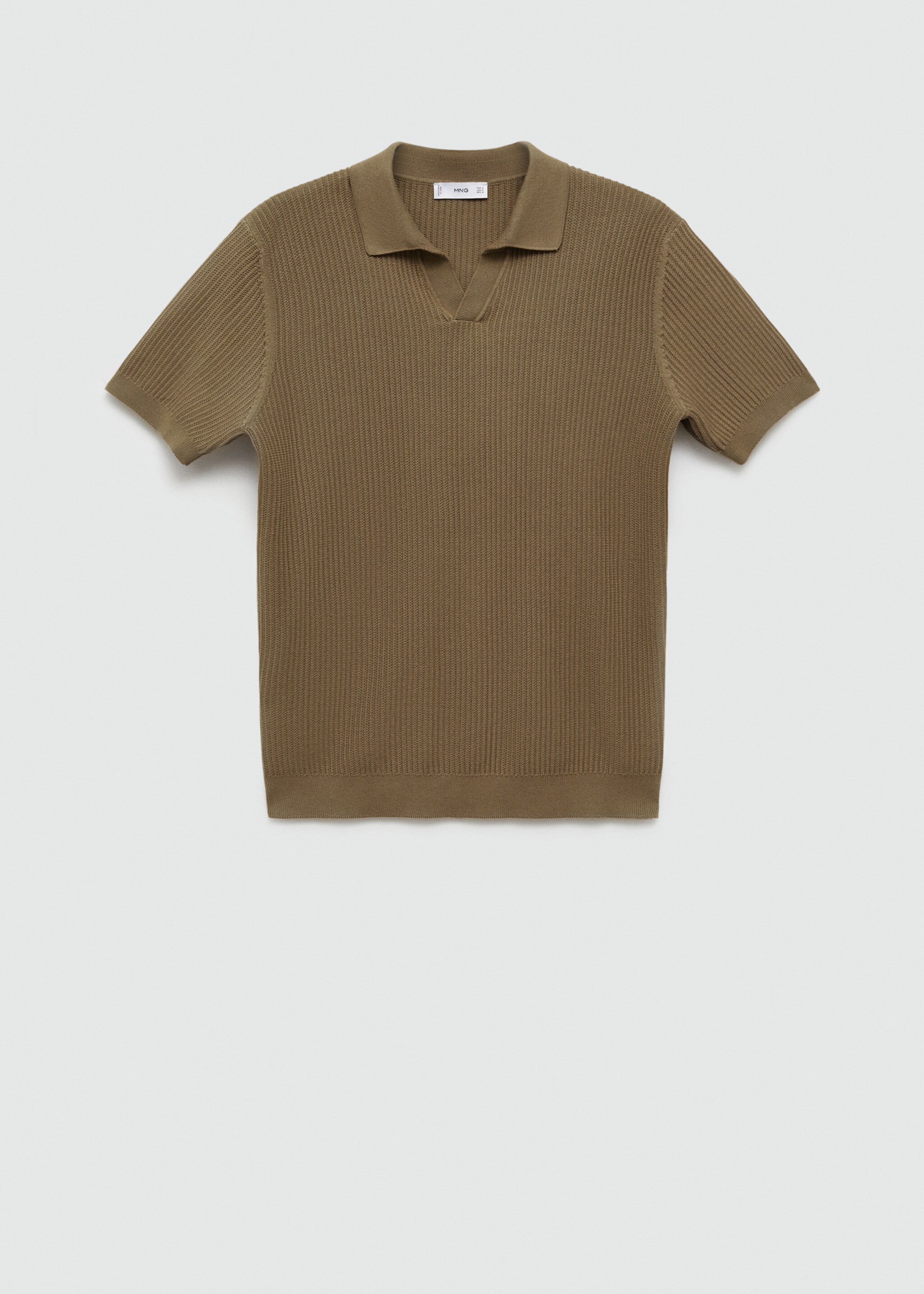 Polo punto algodón canalé - Artículo sin modelo