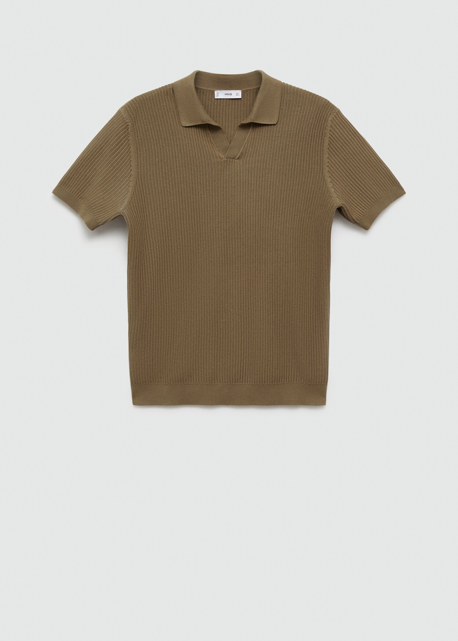 Polo punto algodón canalé - Artículo sin modelo
