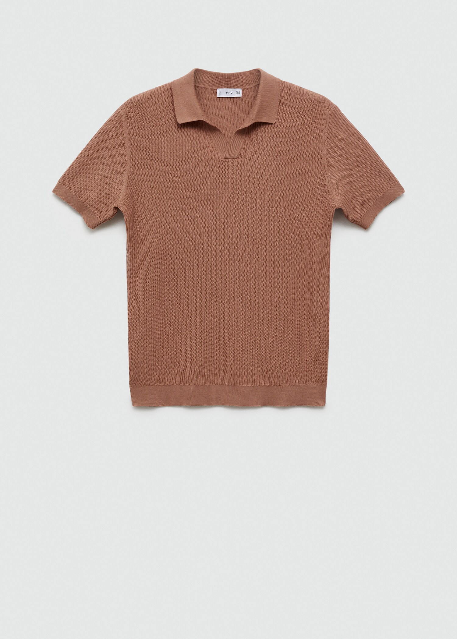Polo punto algodón canalé - Artículo sin modelo