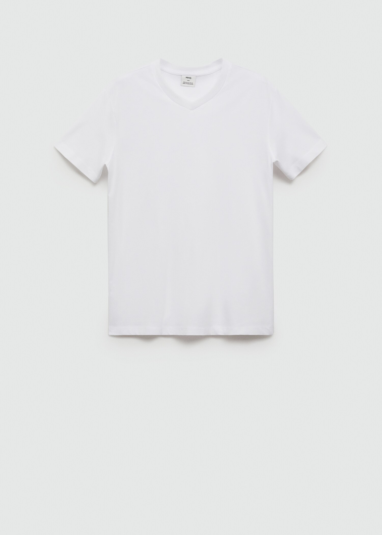 Slim-Fit-T-Shirt aus Baumwolle mit V-Ausschnitt - Artikel ohne Model
