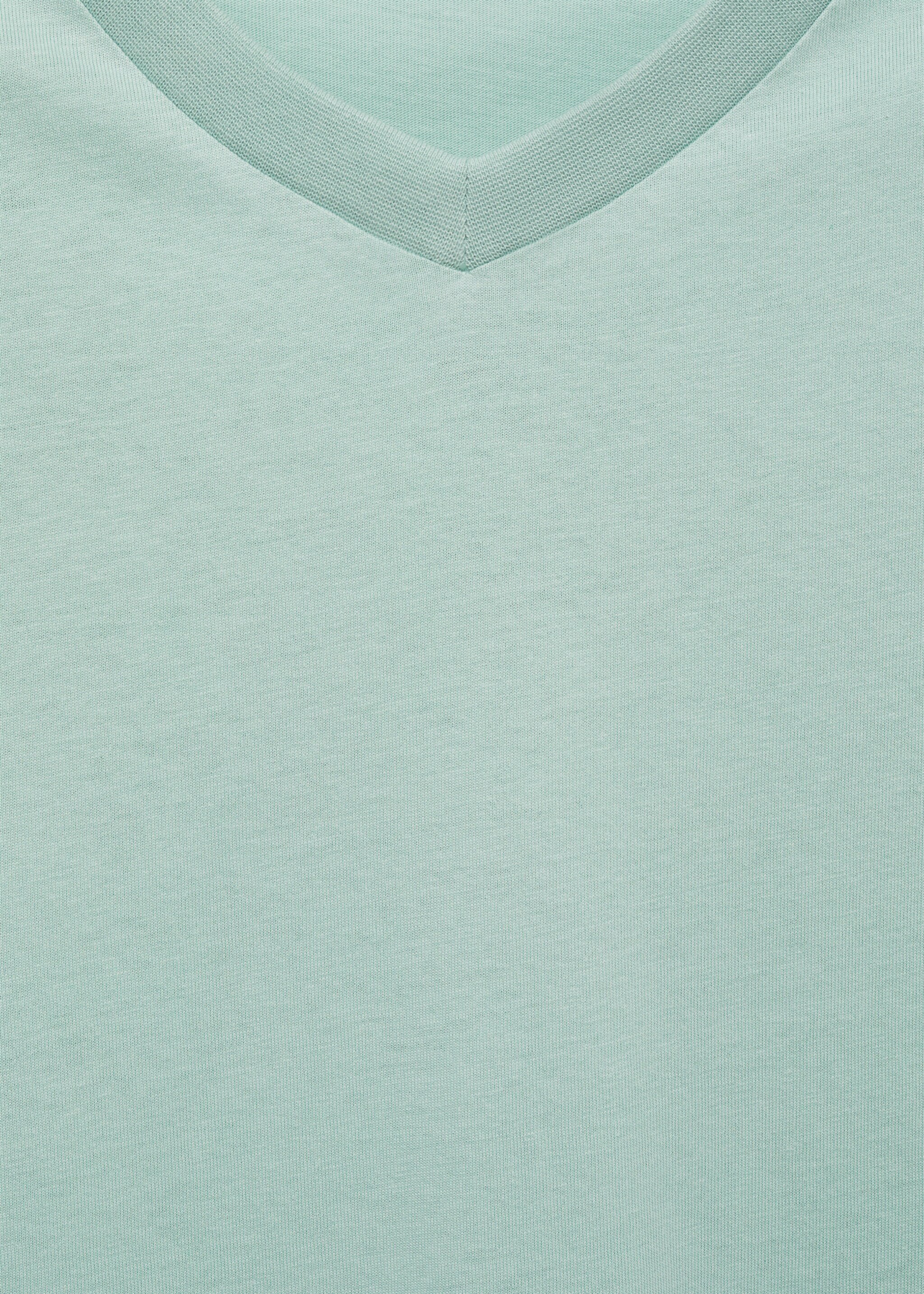 Camiseta slim fit algodón cuello pico - Detalle del artículo 8