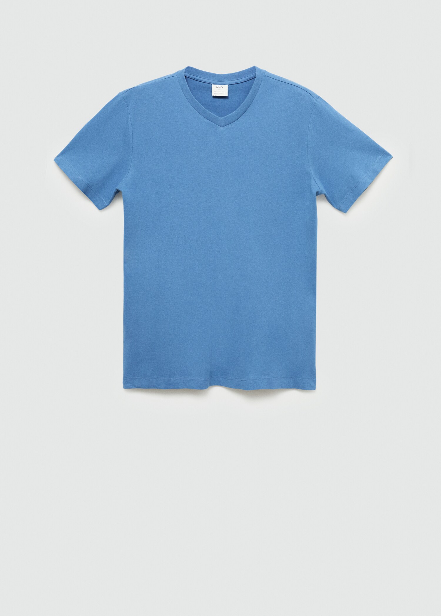 Slim-fit cotton V-neck t-shirt - Article without model