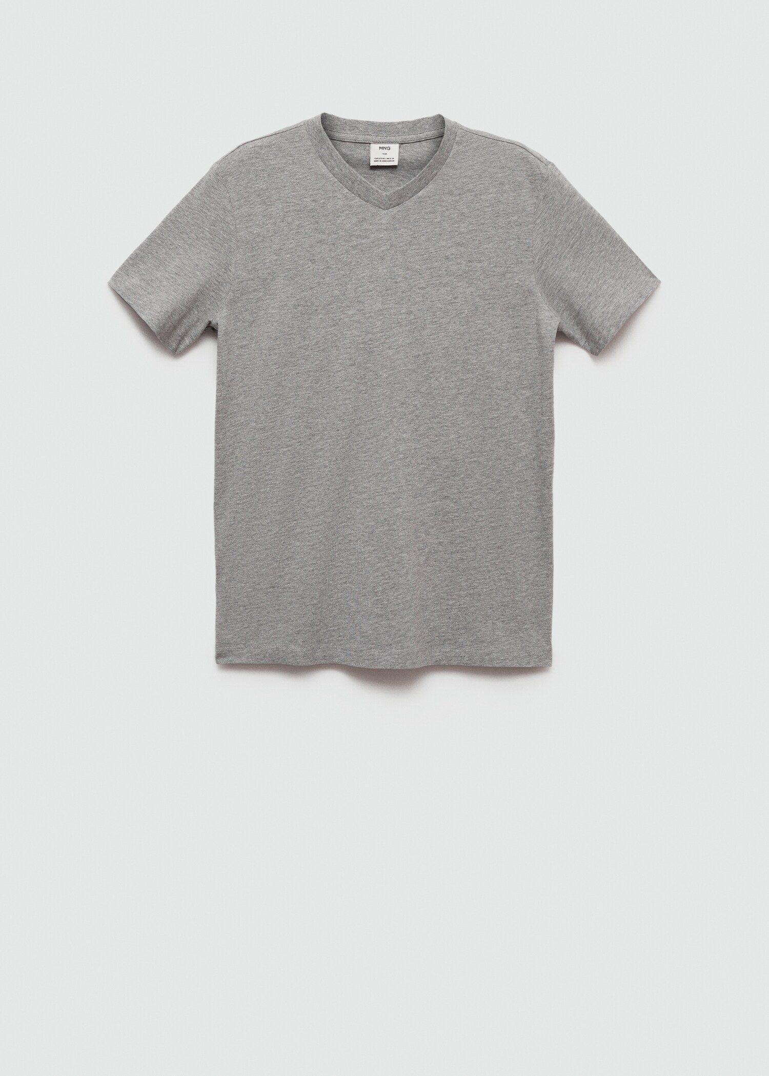 Slim-fit cotton V-neck t-shirt - Article without model