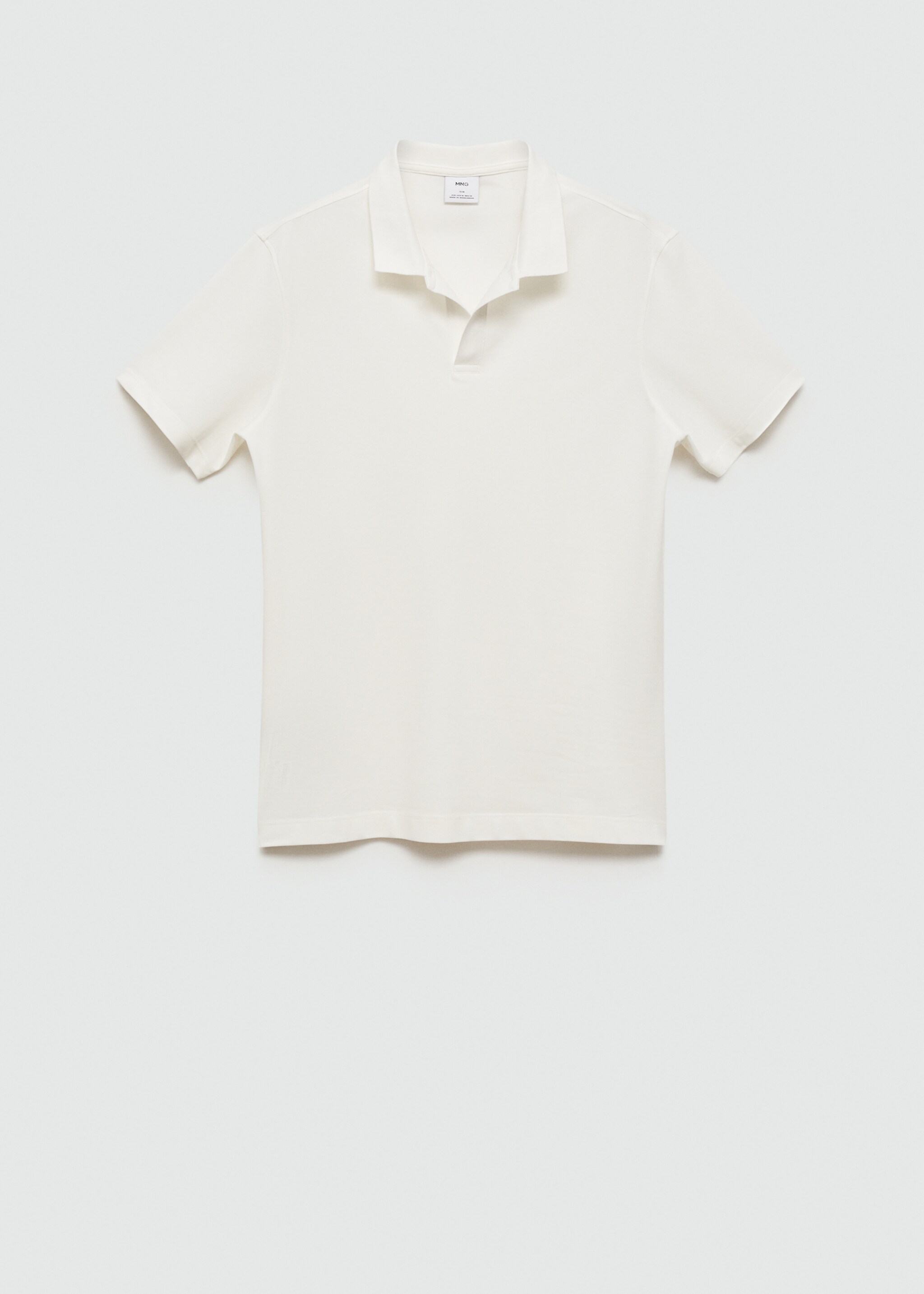 Slim-fit cotton-piqué polo shirt - Article without model