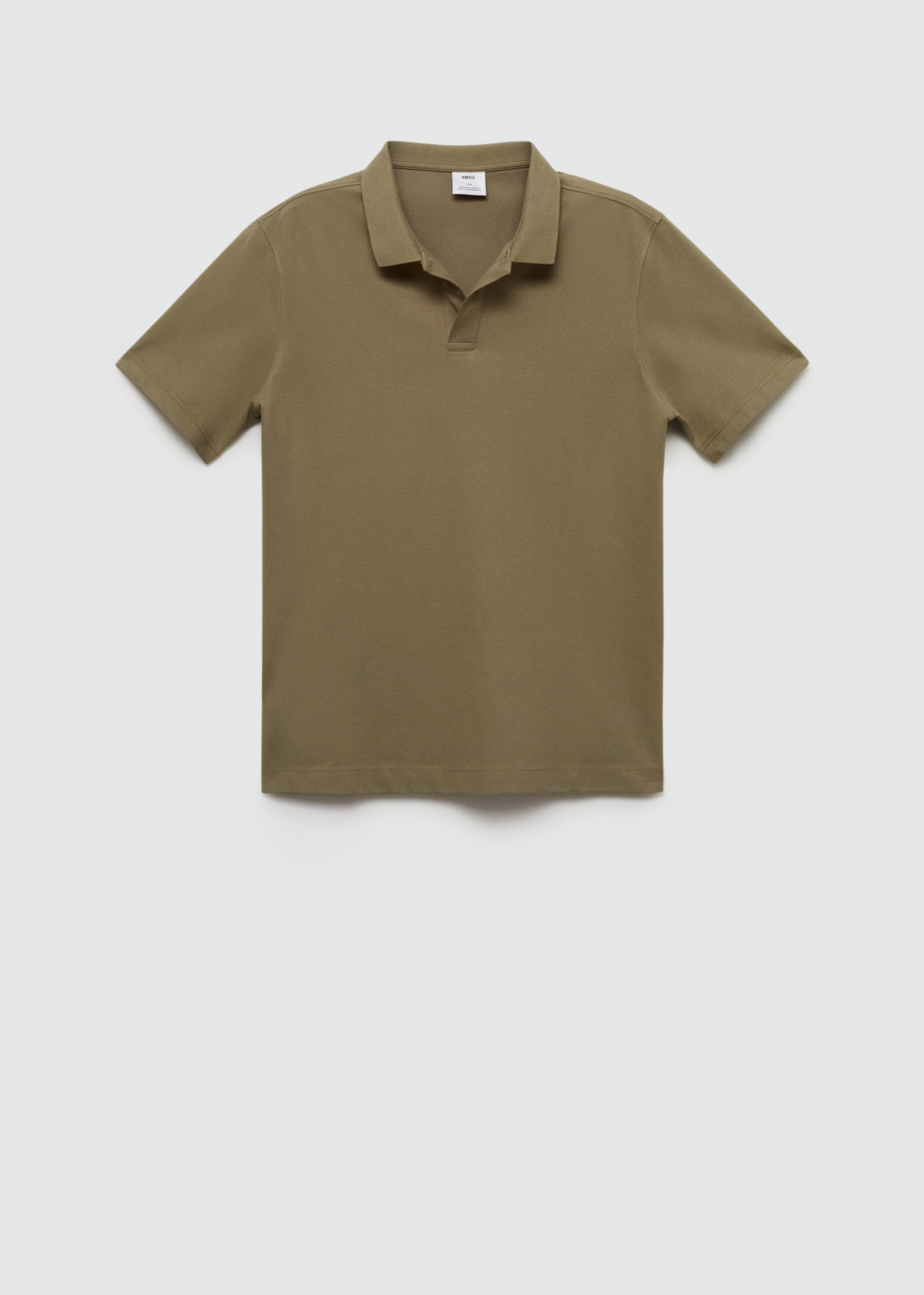 Slim-fit cotton-piqué polo shirt - Article without model