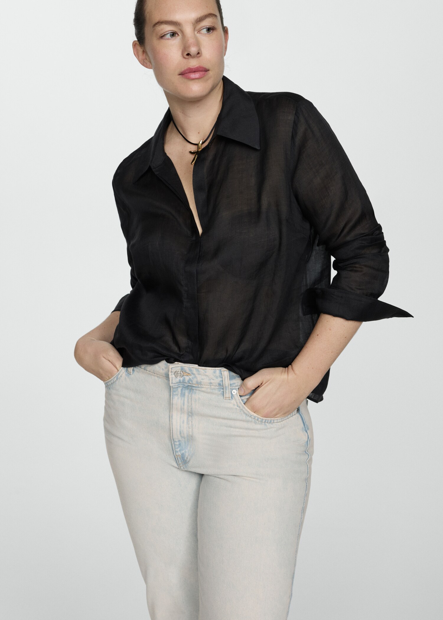 Blanca straight-fit cropped jeans - Details of the article 4
