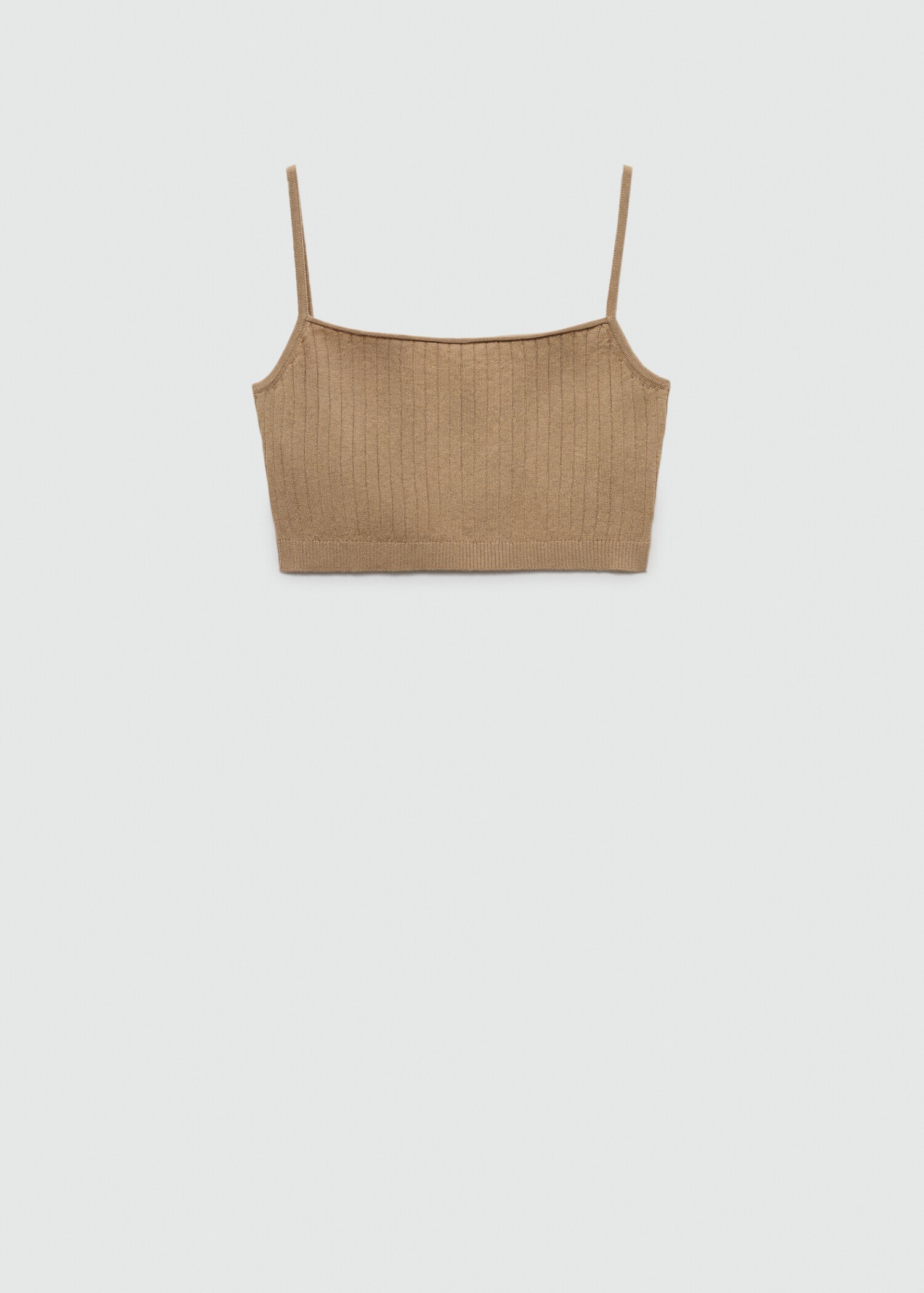 Ribbed crop top - Article without model