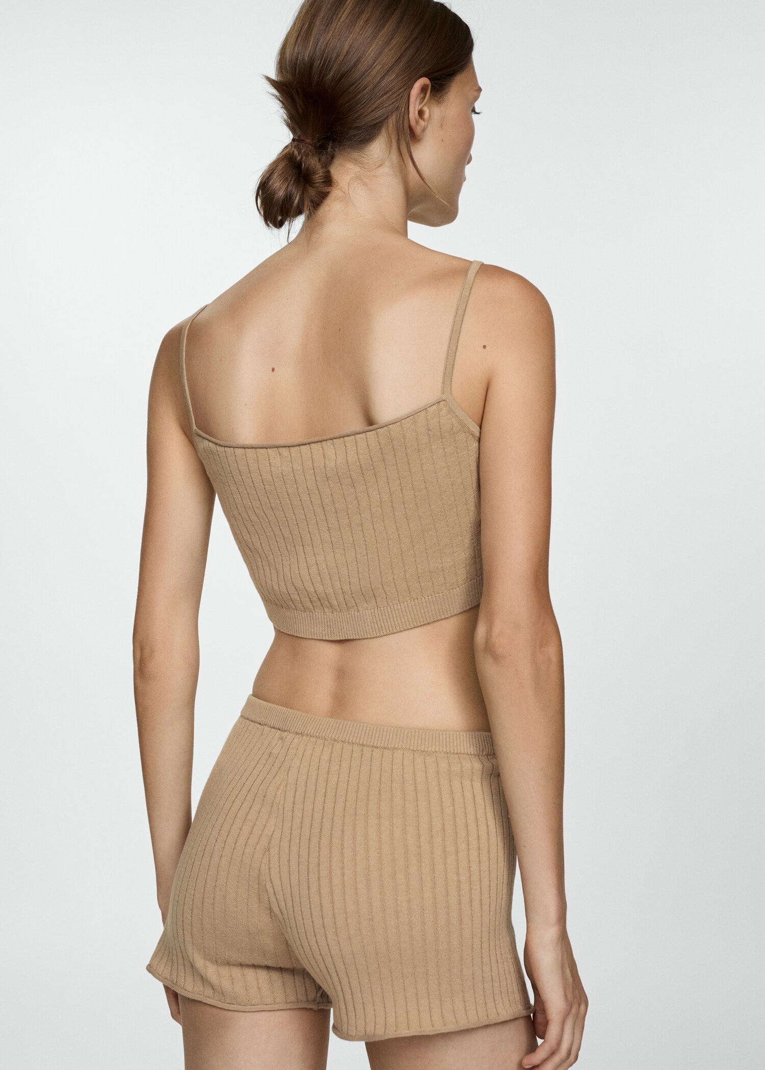 Ribbed crop top - Reverse of the article