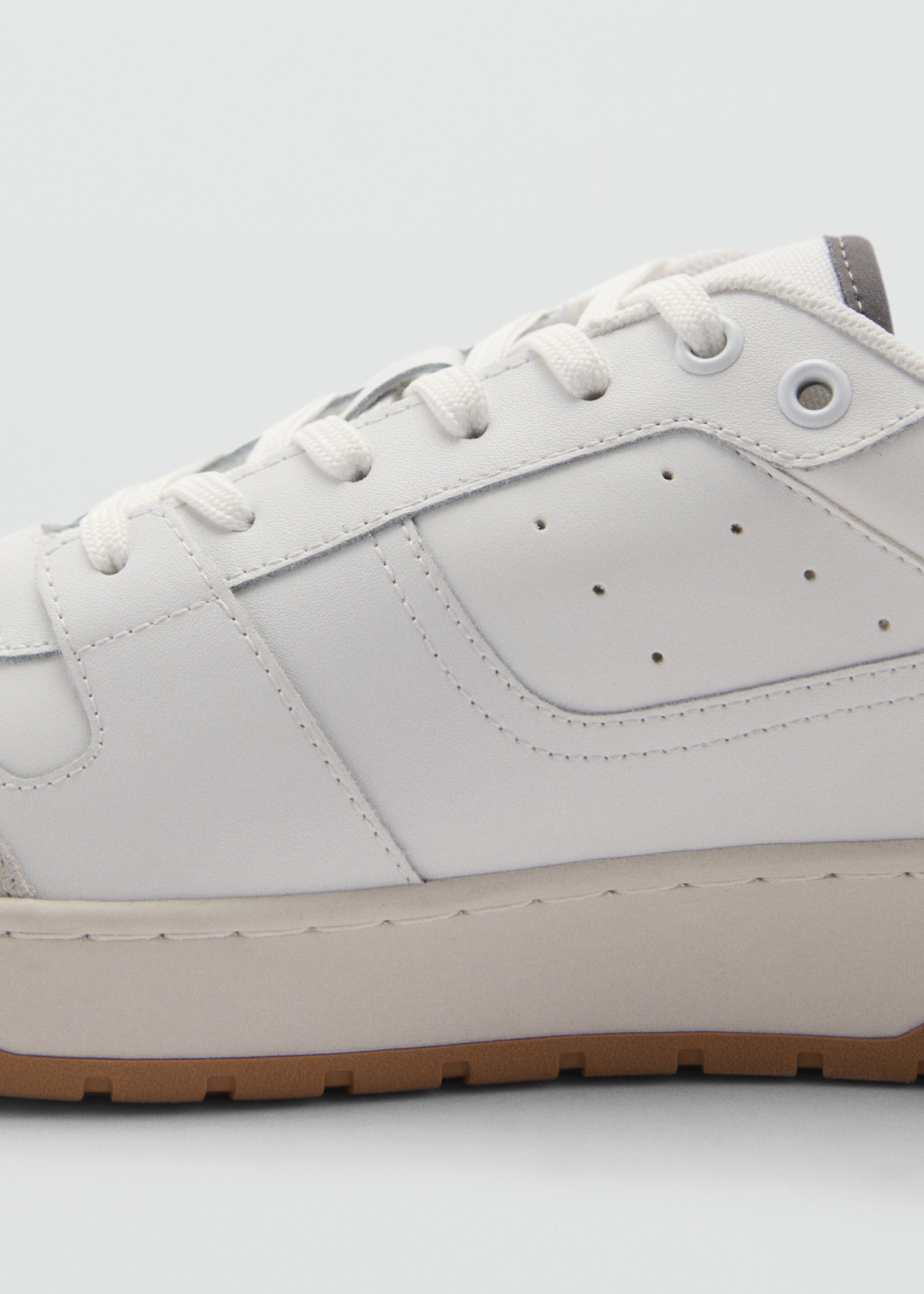 Kombinierte Leder-Sneakers - Detail des Artikels 2