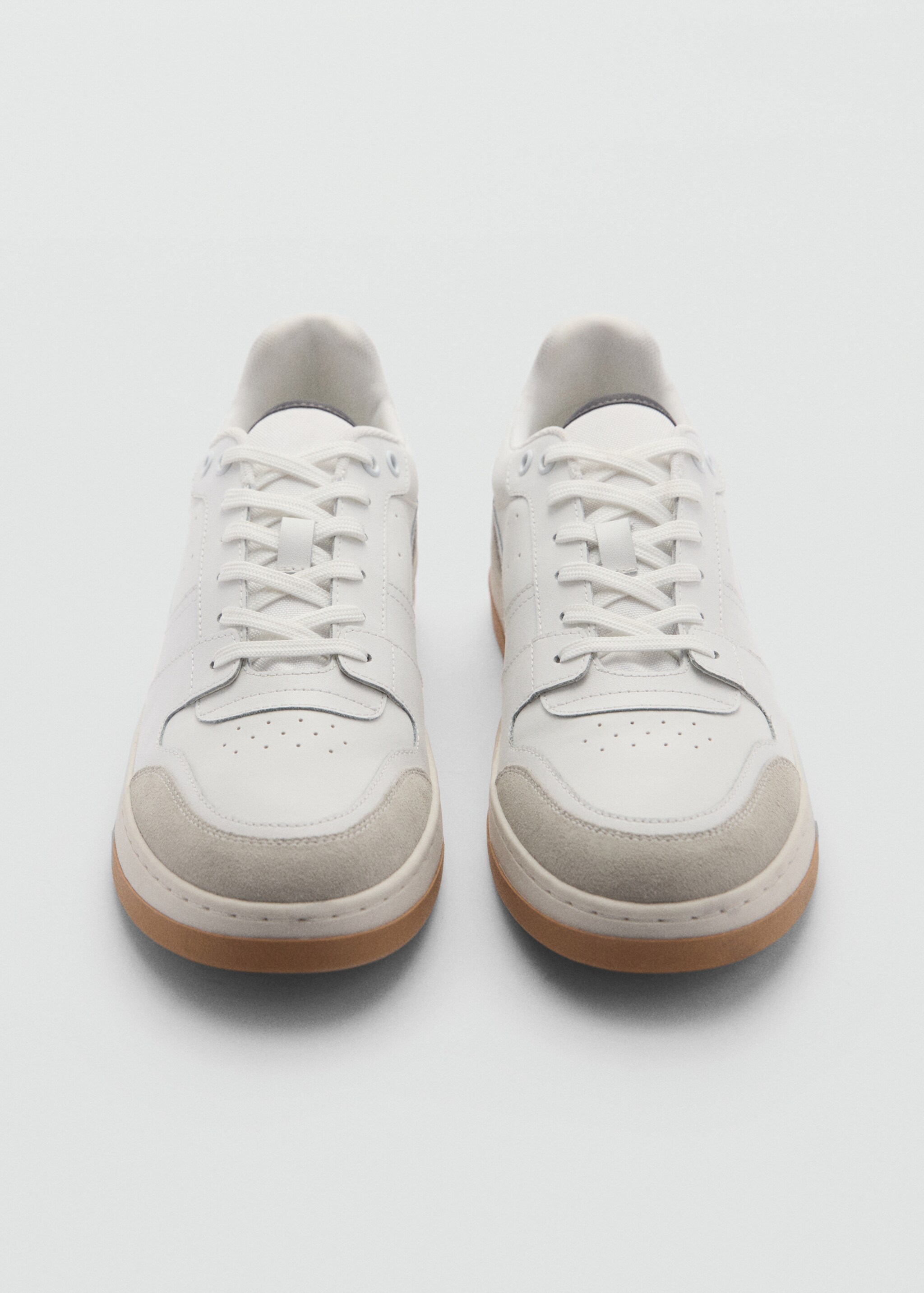 Kombinierte Leder-Sneakers - Detail des Artikels 3