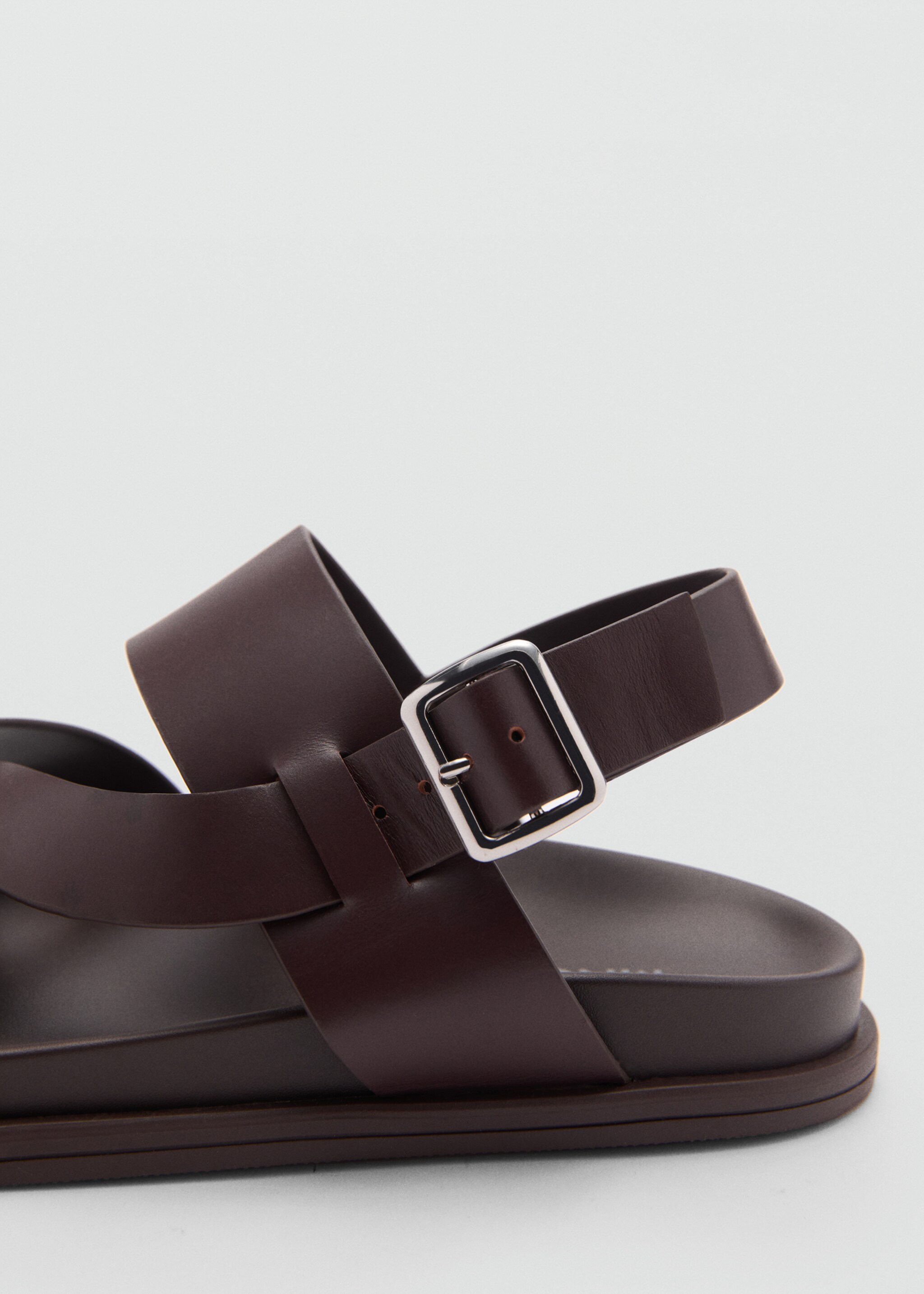 Überkreuzte Riemchensandale aus 100 % Leder - Detail des Artikels 1