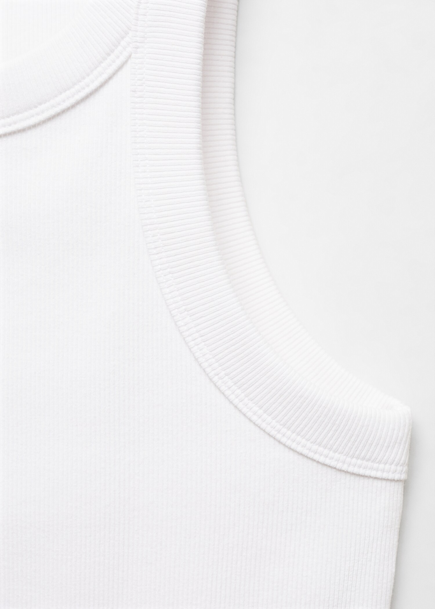 Ribbed cotton-blend top - Details of the article 8