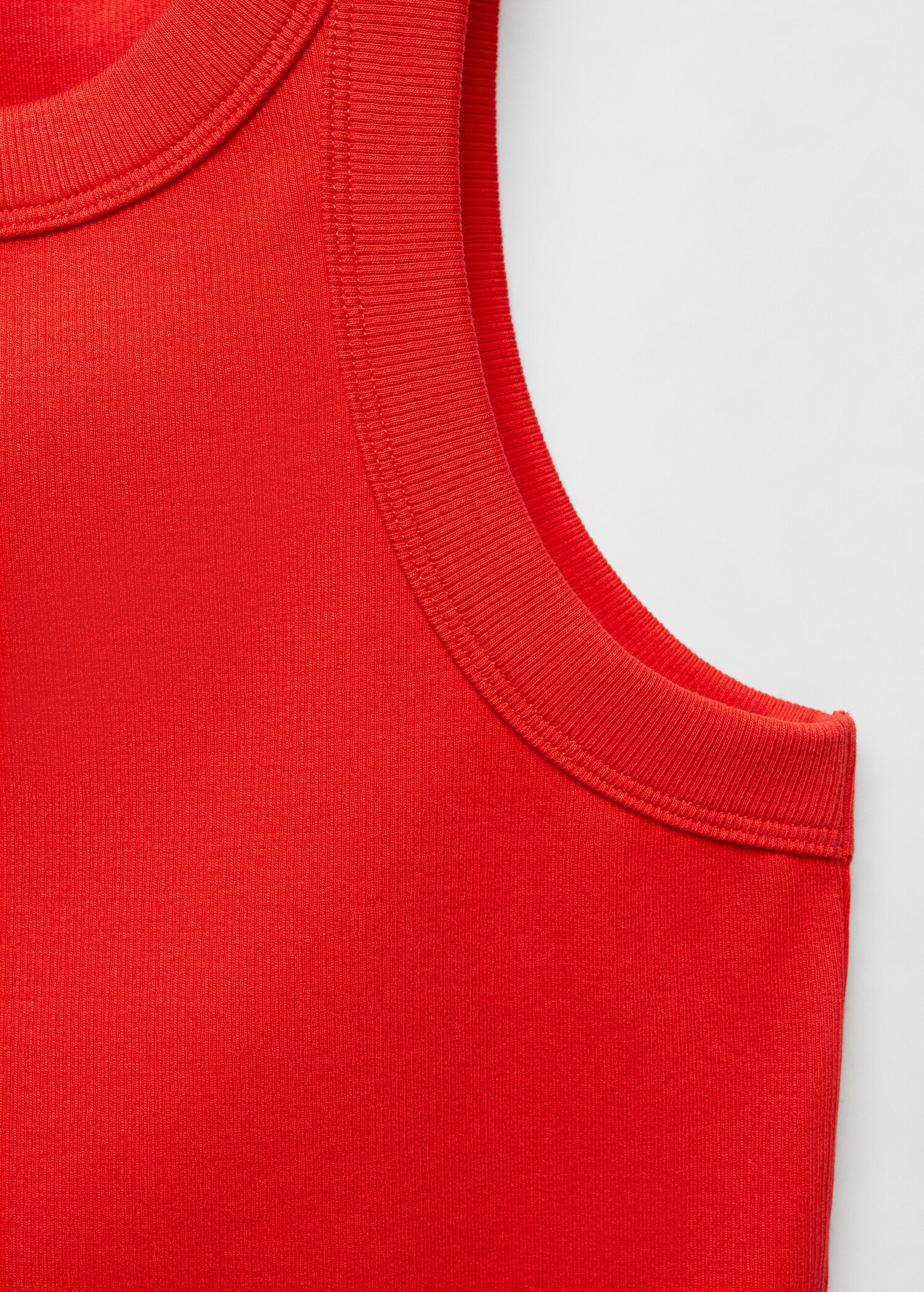 Ribbed cotton-blend top - Details of the article 8