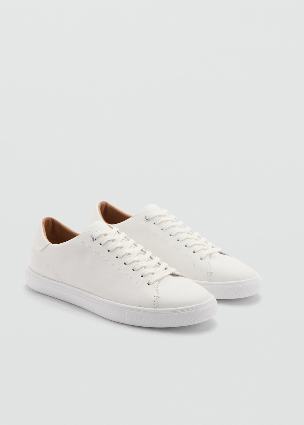 Lace-up panel sneakers - Men | MANGO OUTLET USA