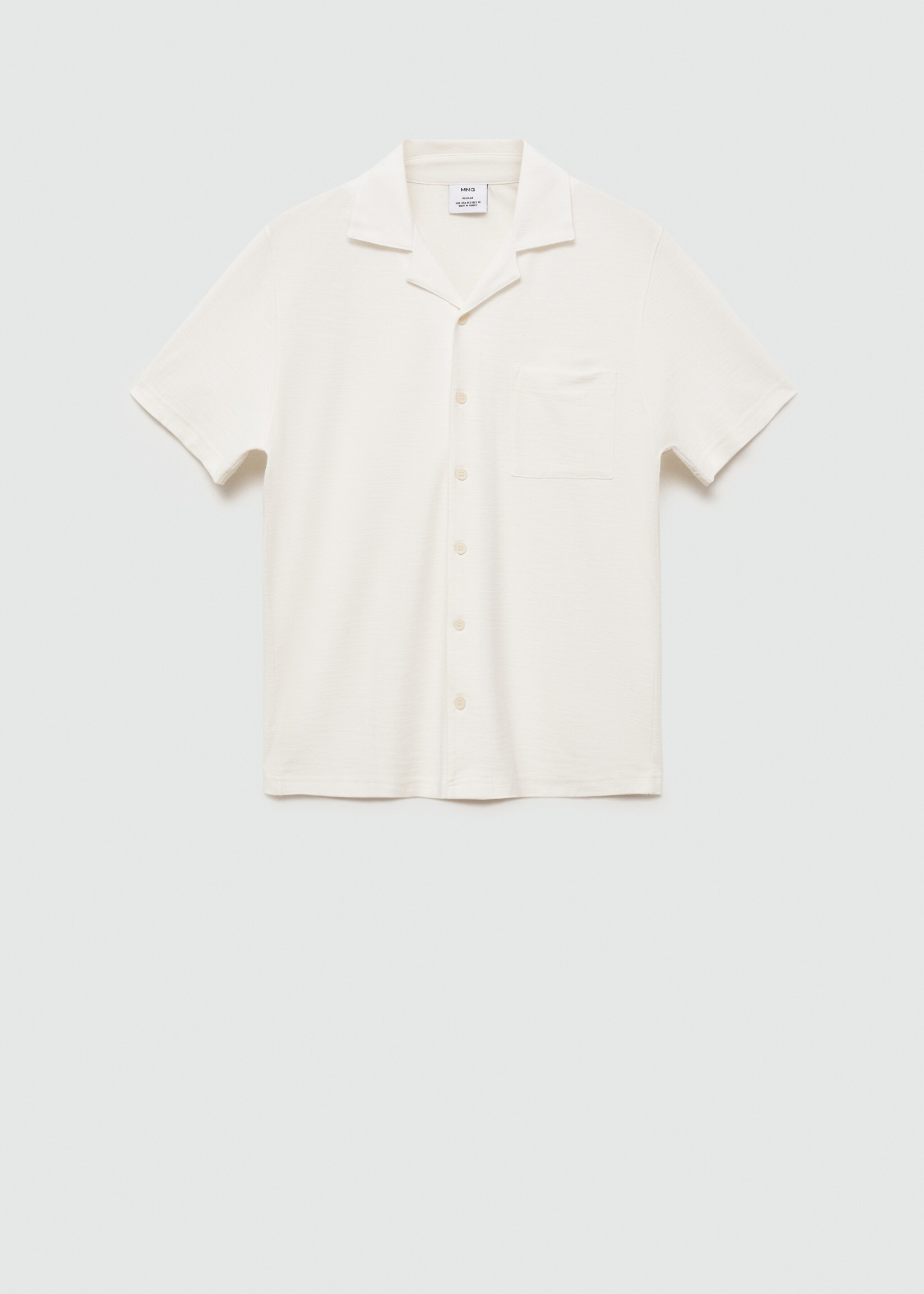 Chest-pocket cotton shirt - Article without model