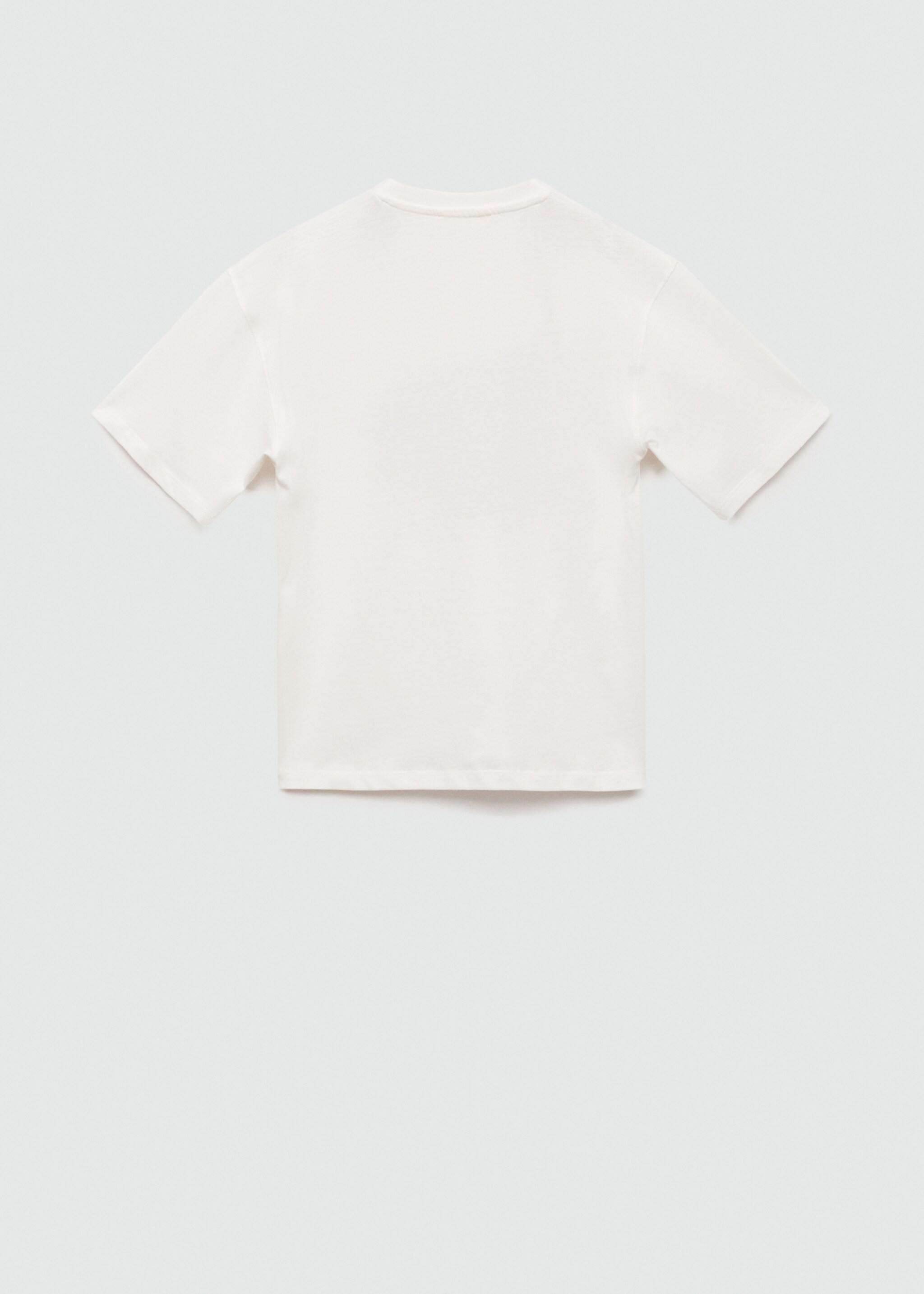 Printed cotton-blend T-shirt - Reverse of the article