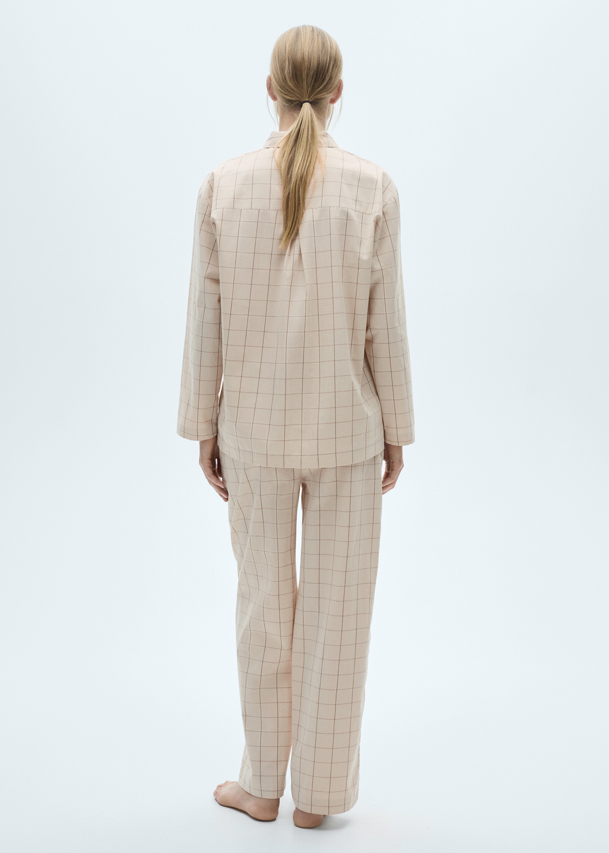 Pyjama deux pièces carreaux - Verso de l’article