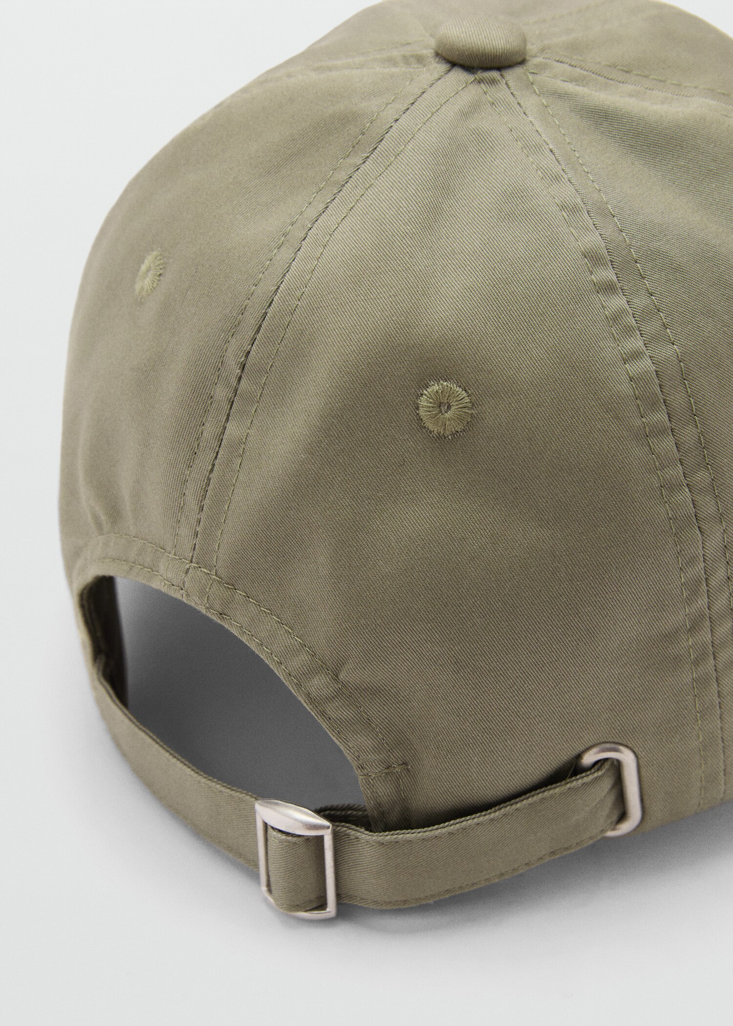 Embroidered cotton visor cap - Details of the article 1