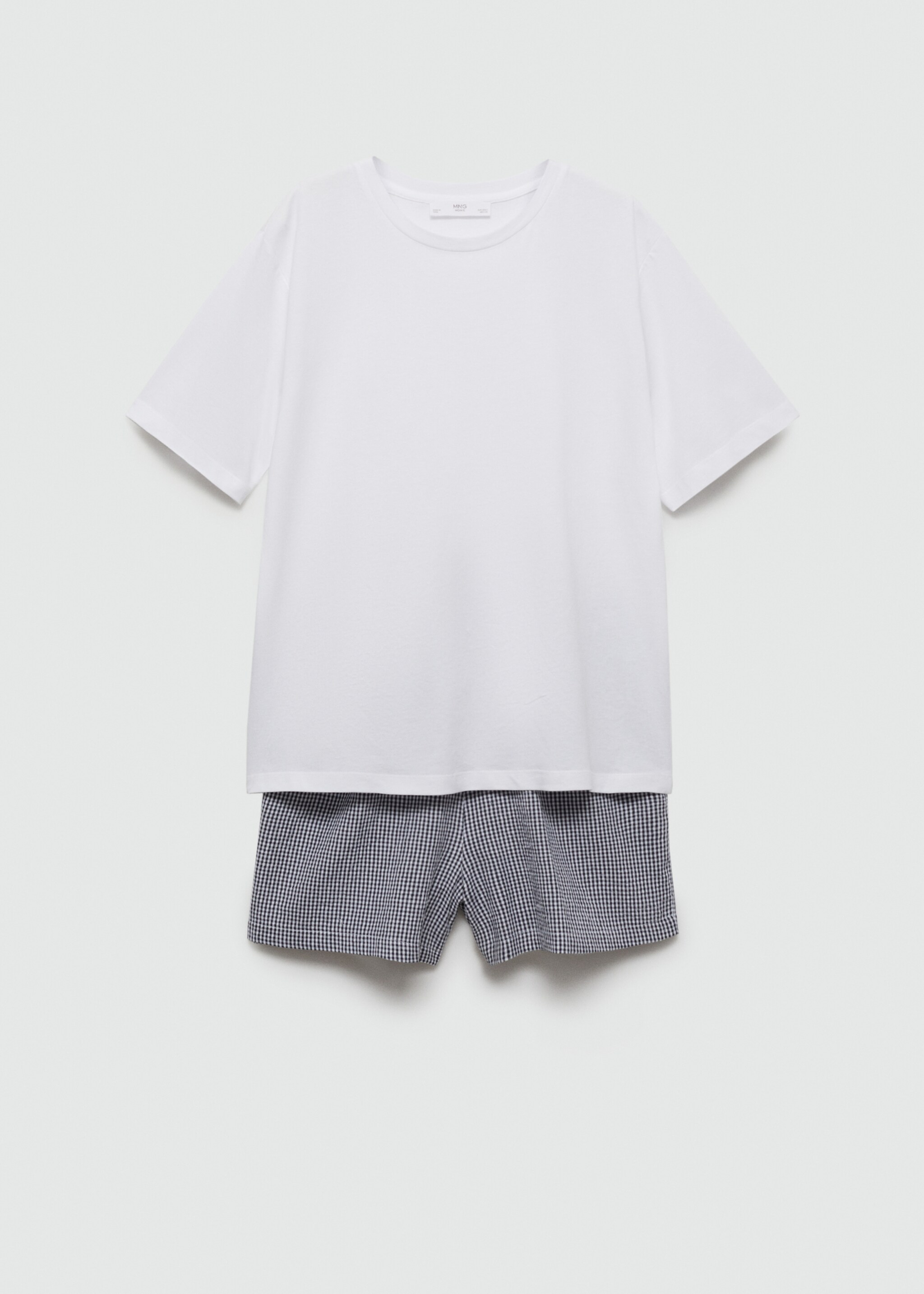 Pyjama deux pièces vichy - Article sans modèle, Bleu marine foncé. Ref: 77080620-00.